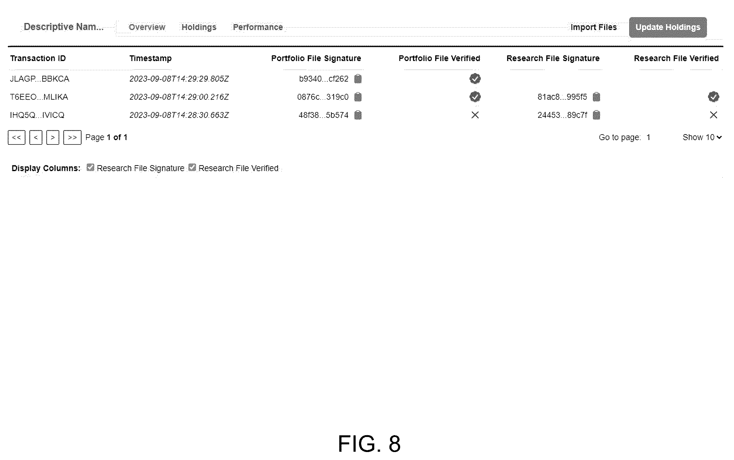 Patent US12333608 Figure 11 – Systems and methods for verifying asset management performance