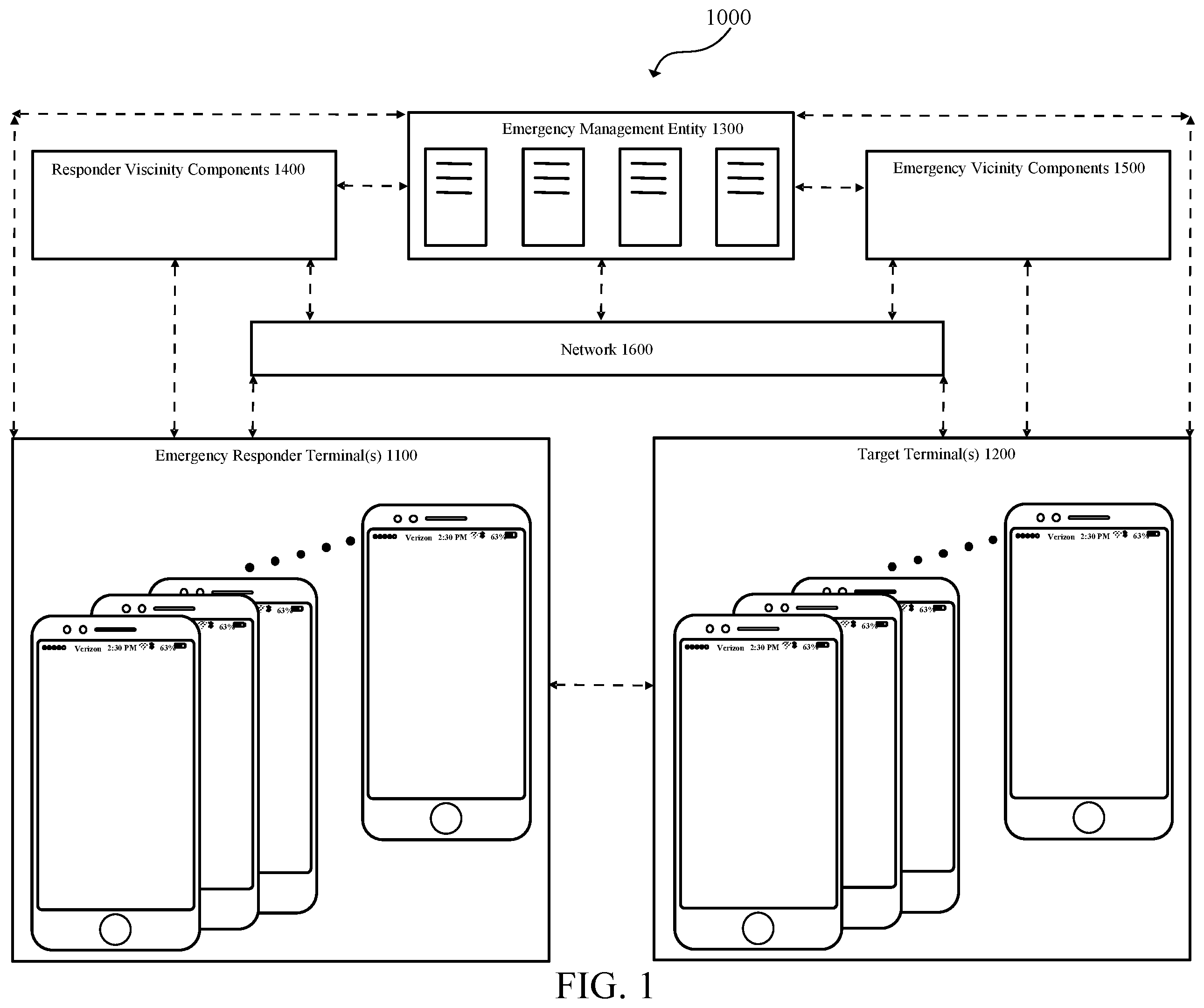 Patent US12333629 — Systems and methods for providing augmented reality emergency response solutions — Figure 1