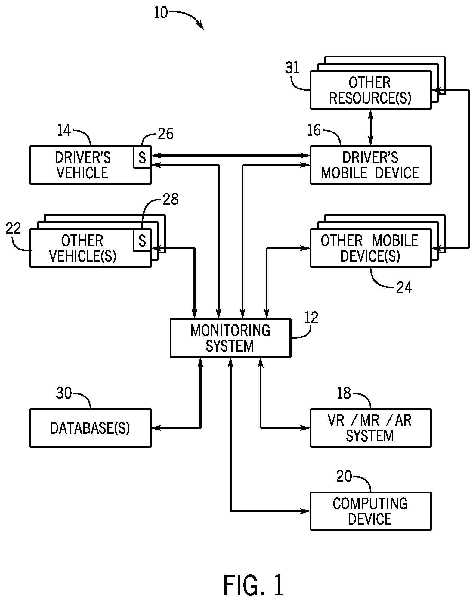 Patent US12333656 — Systems and methods for providing real-time feedback based on operational data — Figure 1