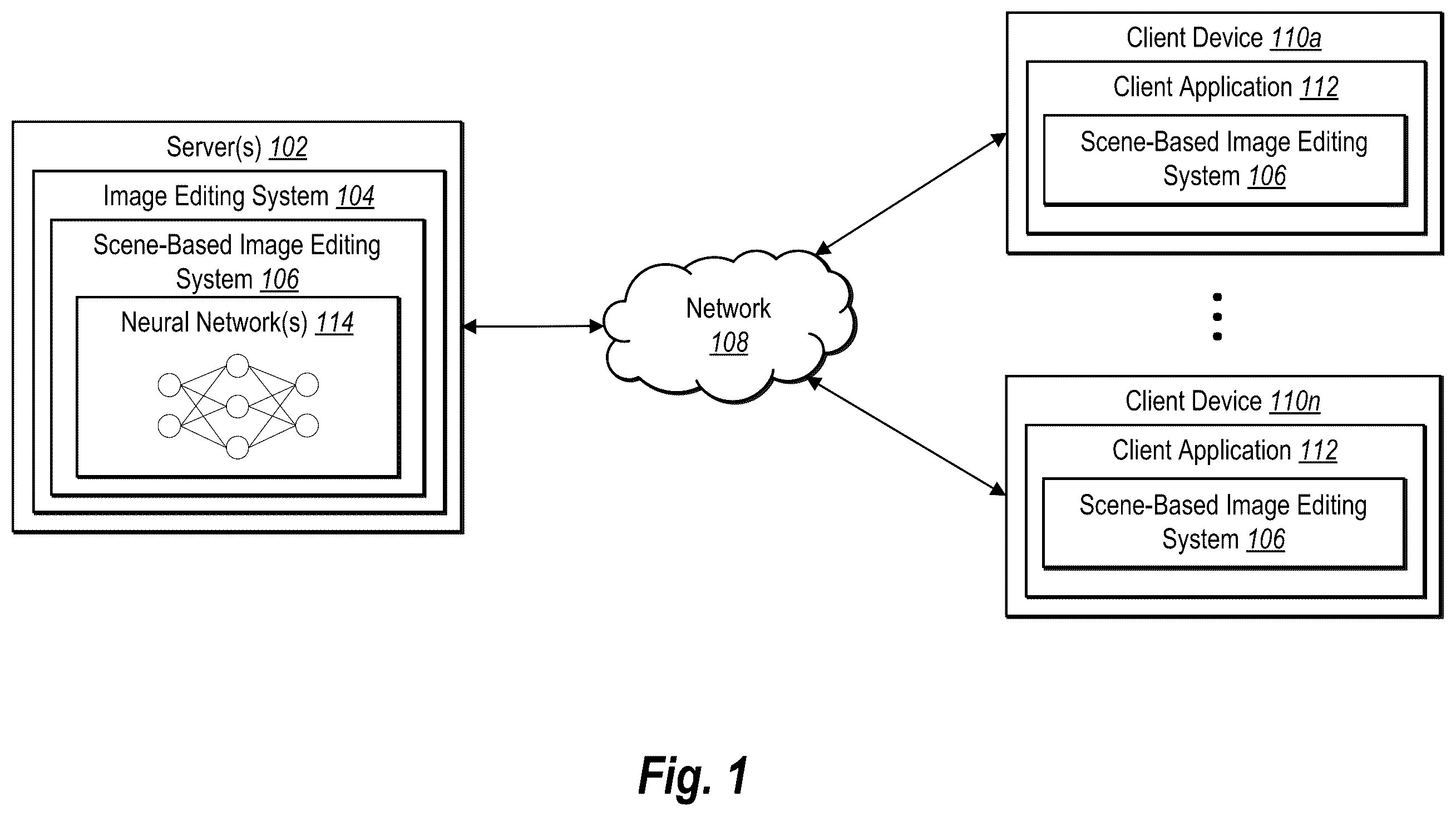Patent US12333692 Figure 1 – Modifying digital images via multi-layered scene completion facilitated by artificial intelligence