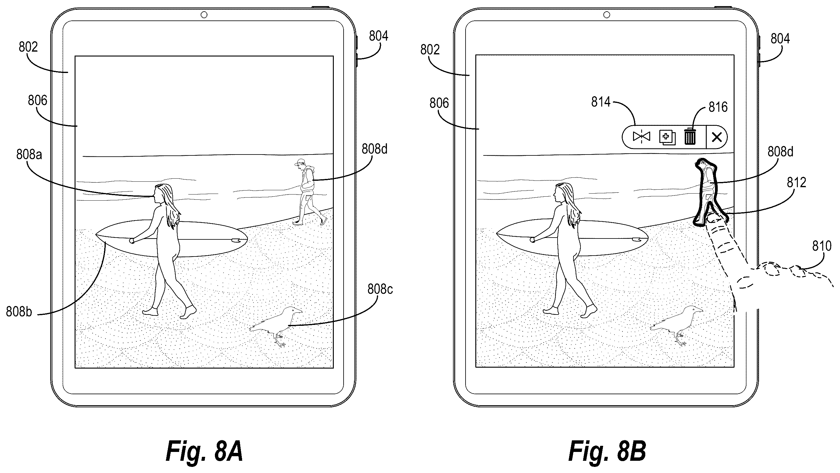 Patent US12333692 Figure 8 – Modifying digital images via multi-layered scene completion facilitated by artificial intelligence