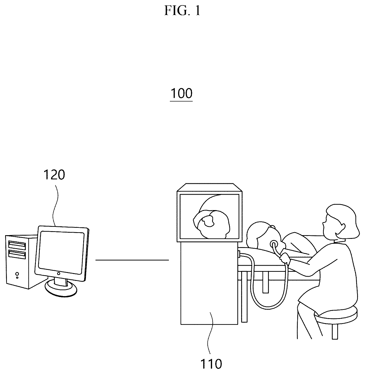 Patent US12333724 — Electronic device for analyzing endoscopic images and providing information about a plurality of lesions, and endoscopic examination system including the electronic device — Figure 1