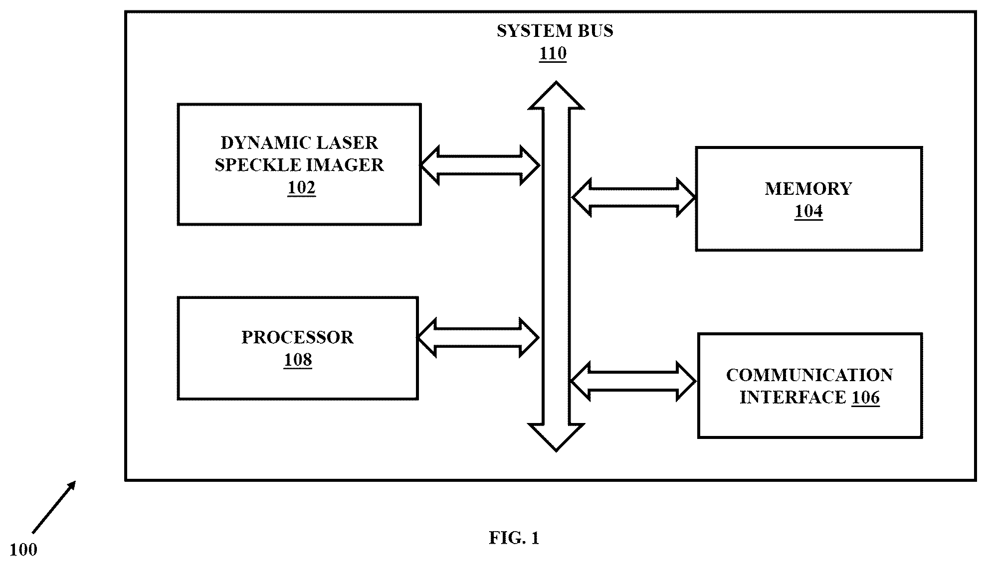 Patent US12333734 — System and method for imaging of localized and heterogeneous dynamics using laser speckle — Figure 1