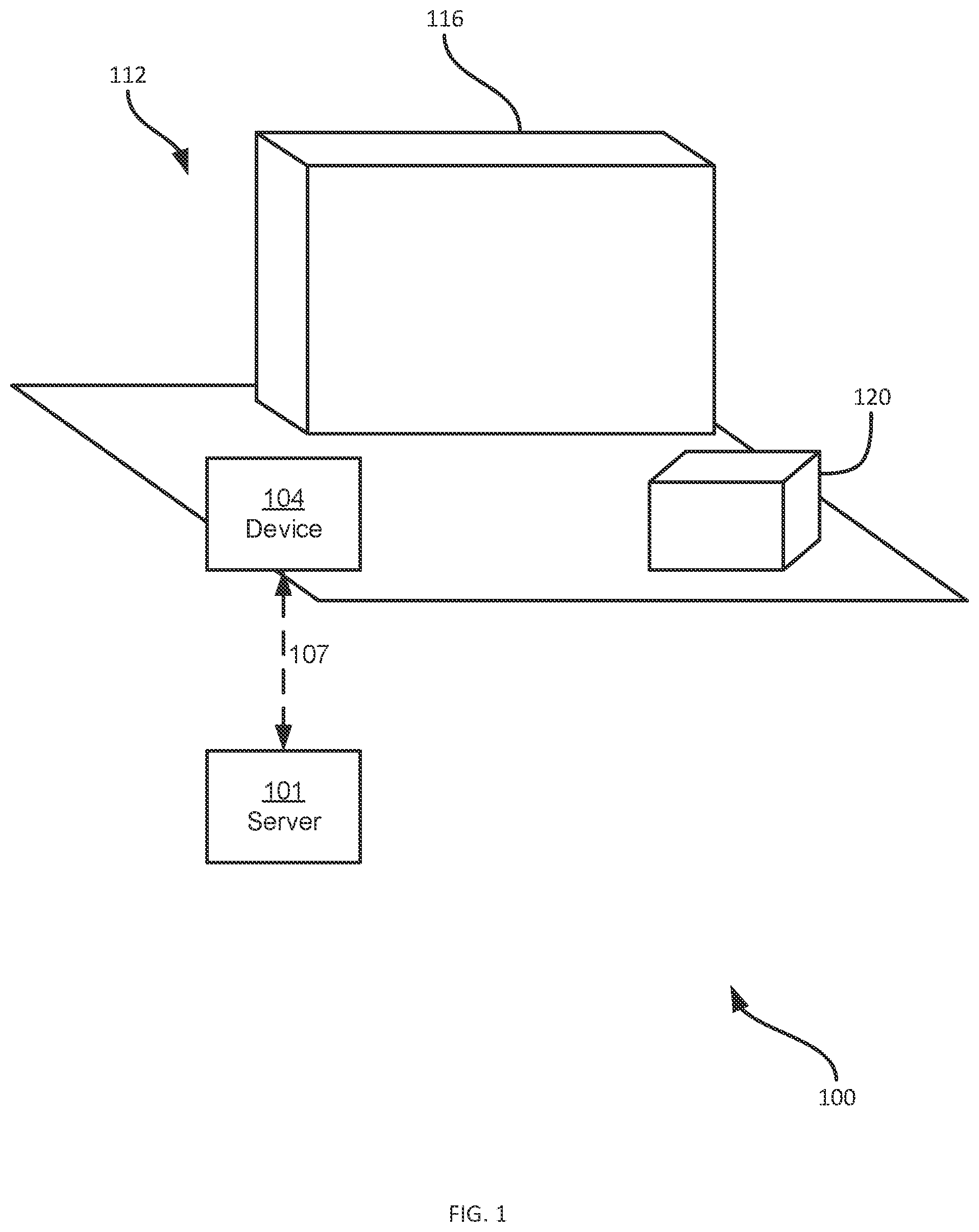 Patent US12333747 — System and method for dimensioning target objects — Figure 1
