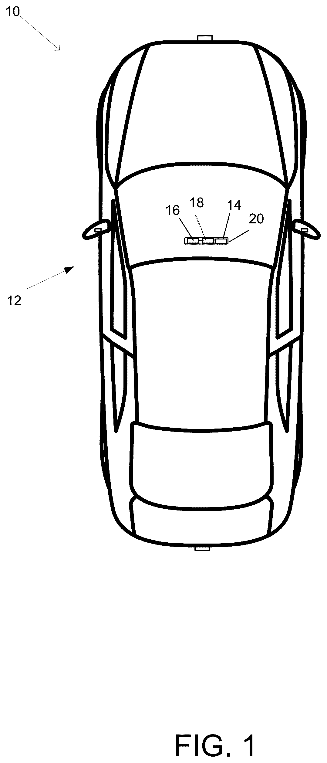 Patent US12333770 — Vehicular camera with polarization filter — Figure 1