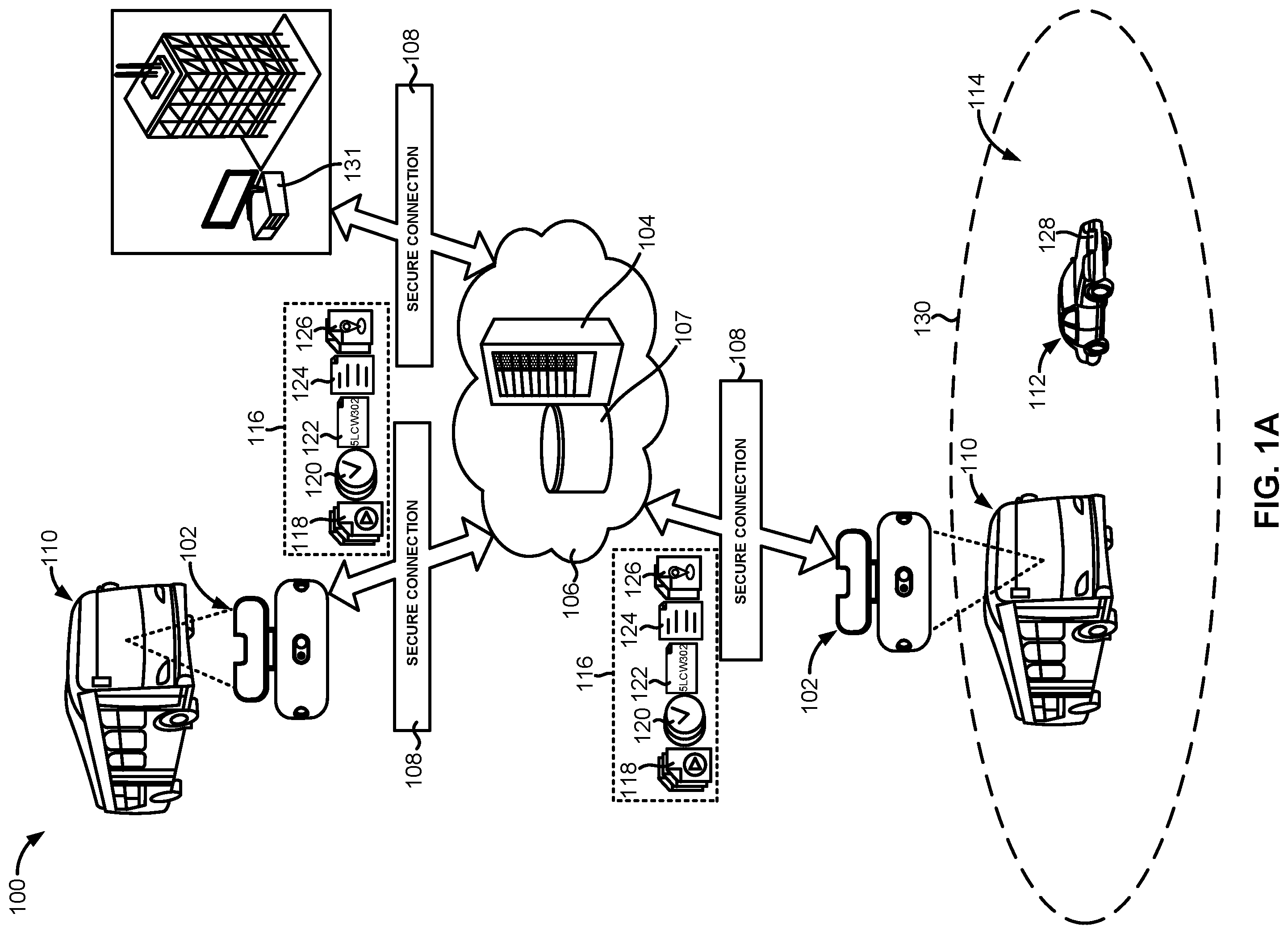 Patent US12333821 — Systems and methods for enforcing traffic congestion pricing — Figure 1
