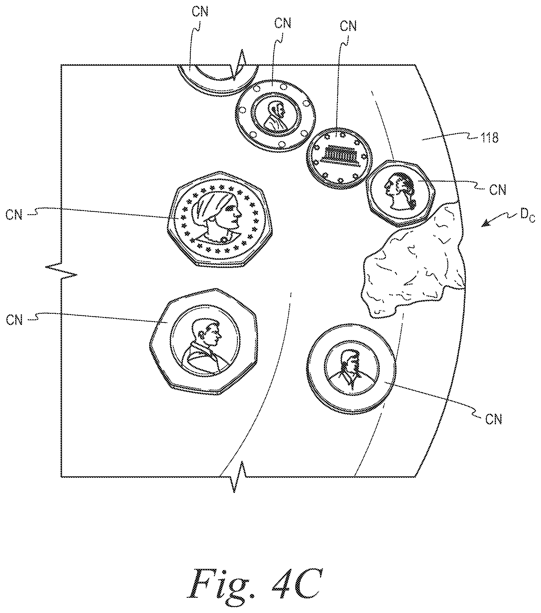 Patent US12333886 Figure 6 – Coin pad for coin processing system