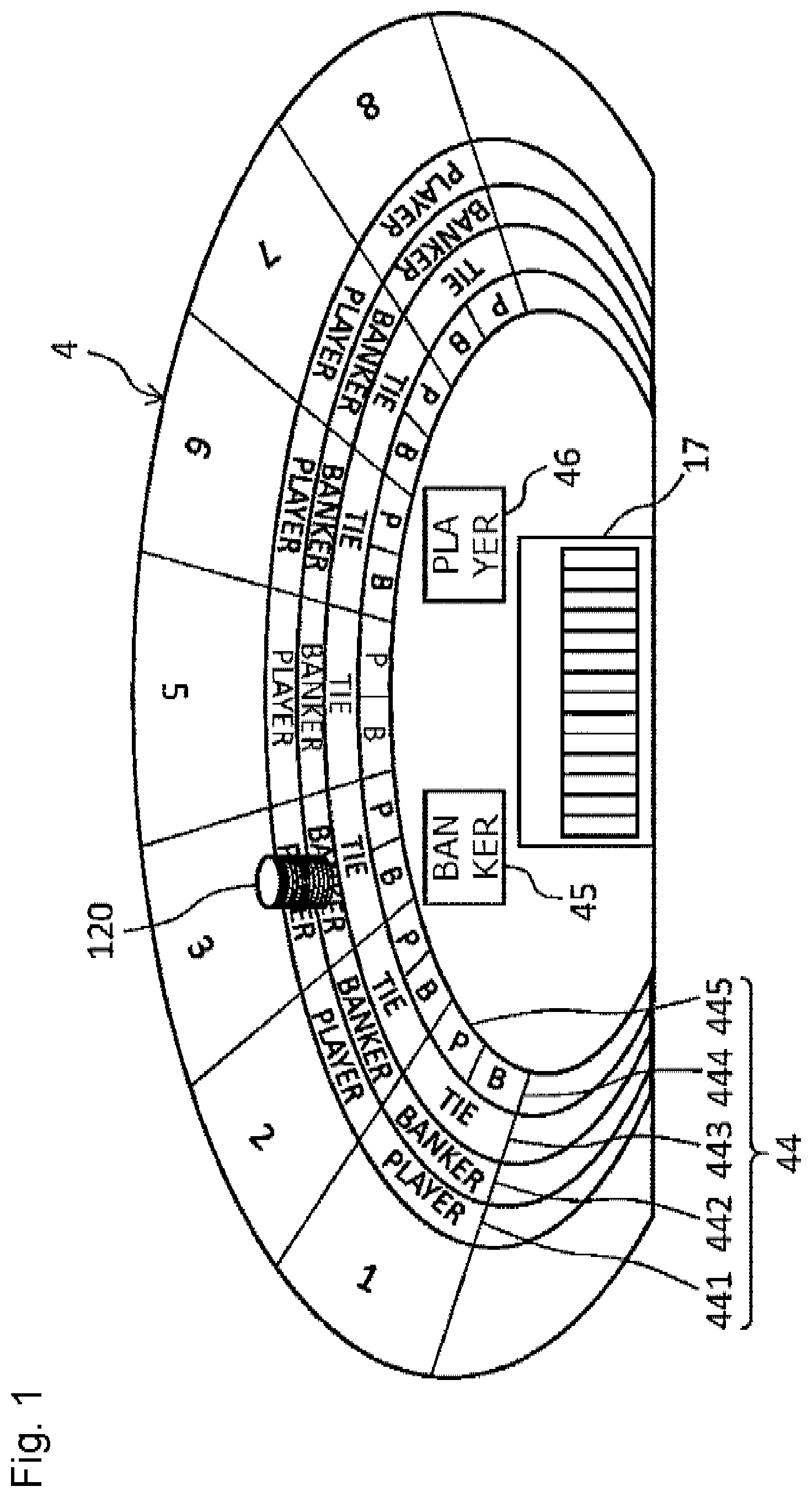 Patent US12333894 — Game management system to track game play by players — Figure 1
