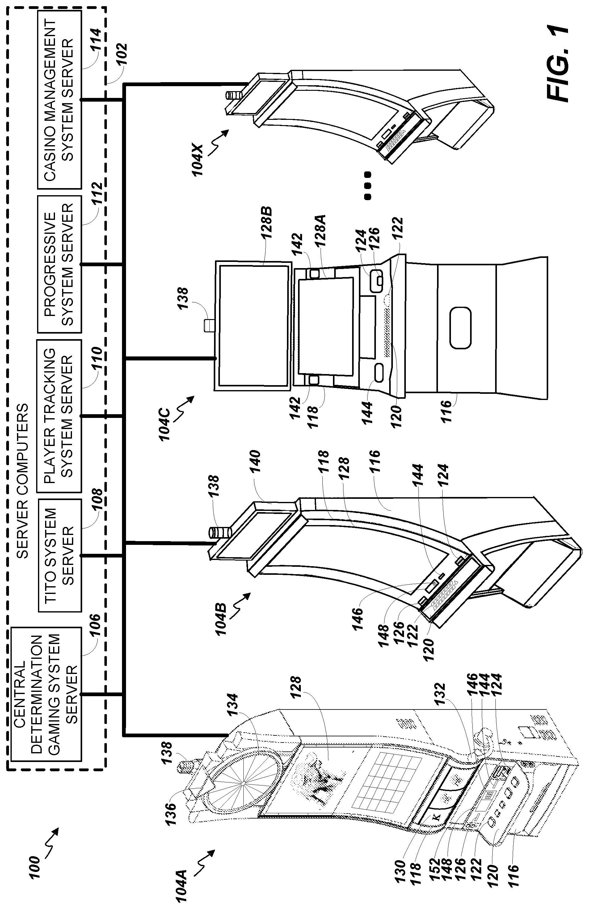 Patent US12333895 Figure 1 – Systems and methods for evaluating a jackpot using a value cap