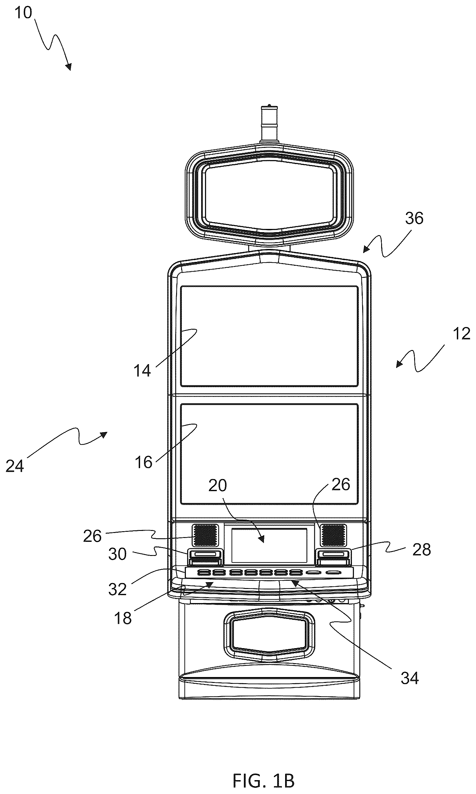 Patent US12333902 Figure 2 – Gaming machine, control method for machine, and program for operating gaming machines to display computer animated reel games