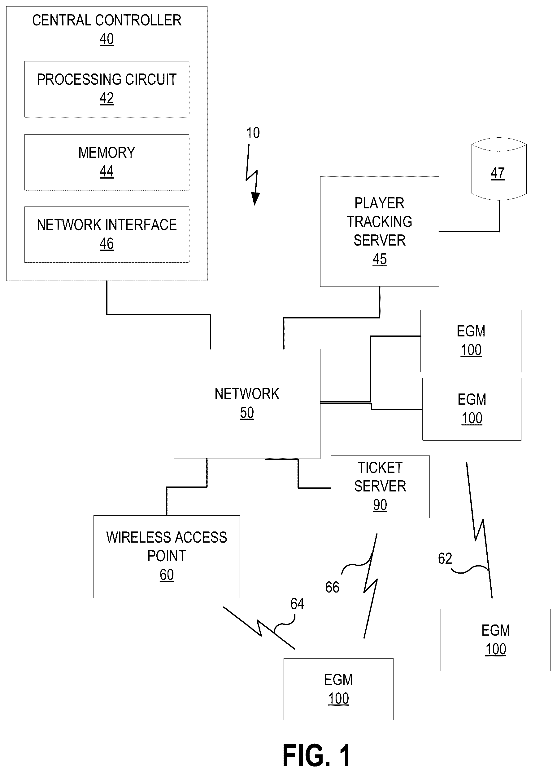 Patent US12333906 — Proximity increased chances of win during special event — Figure 1