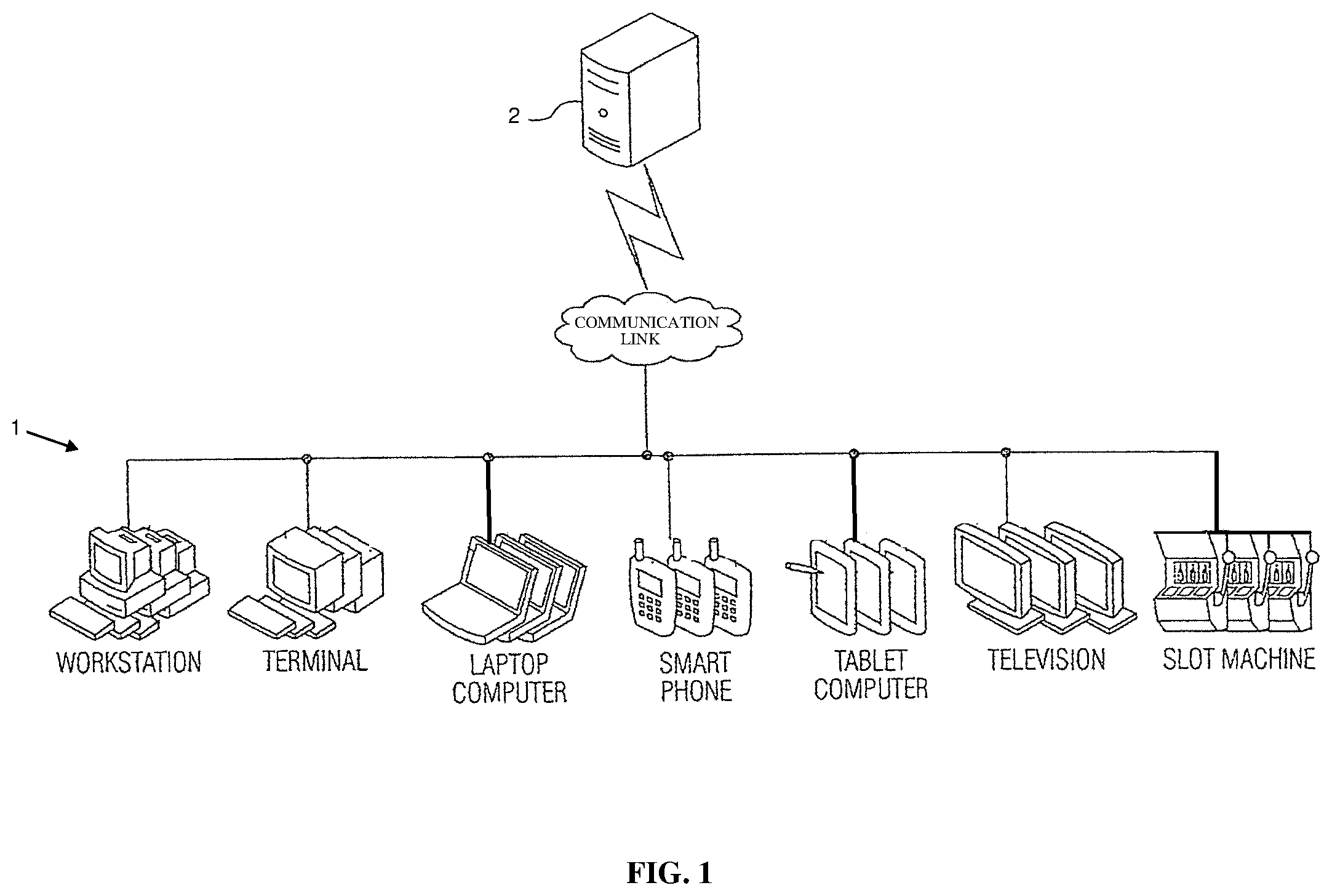 Patent US12333909 — Electronic gaming systems and methods — Figure 1