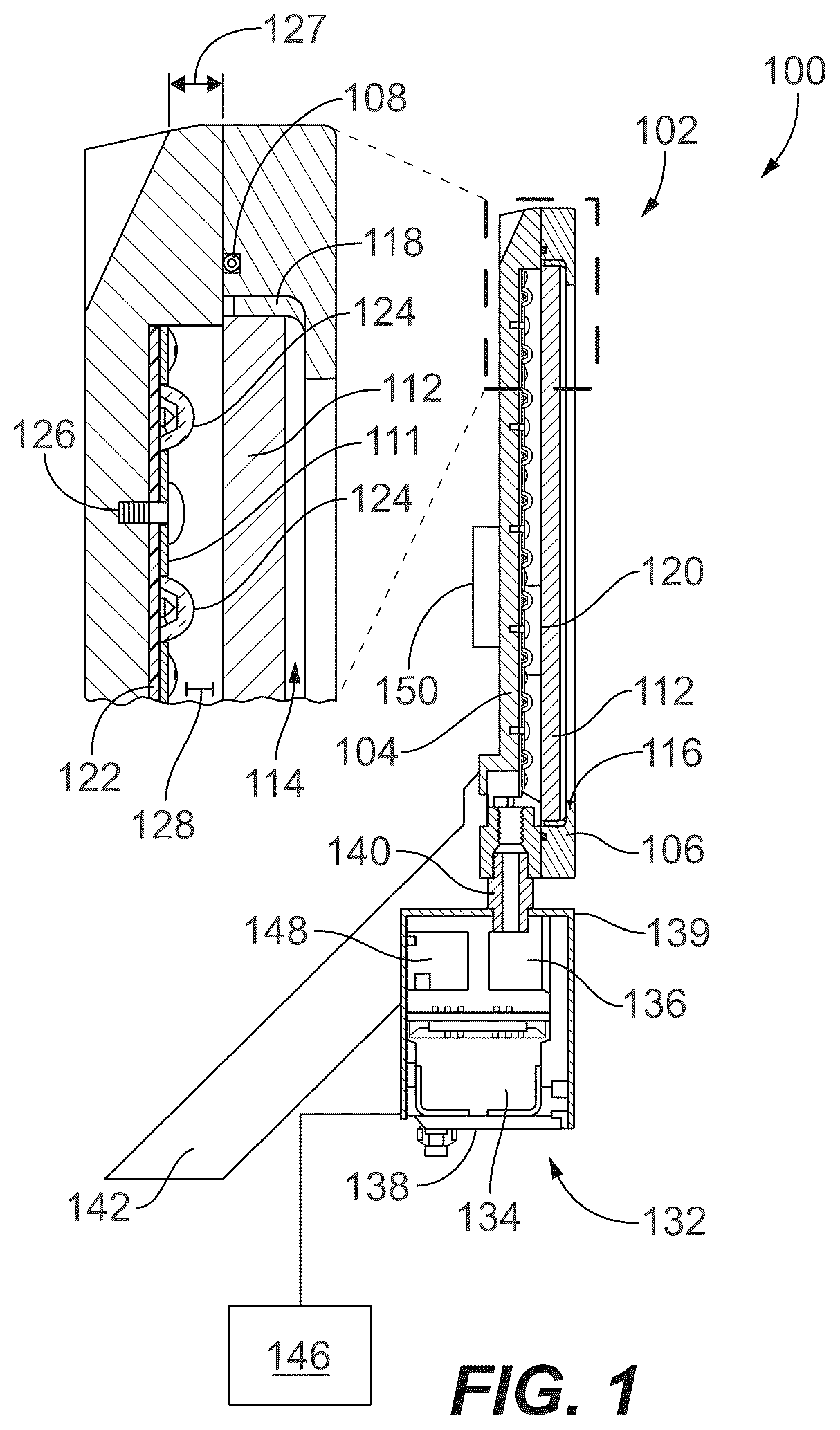 Patent US12333967 — Flame protected optic — Figure 1