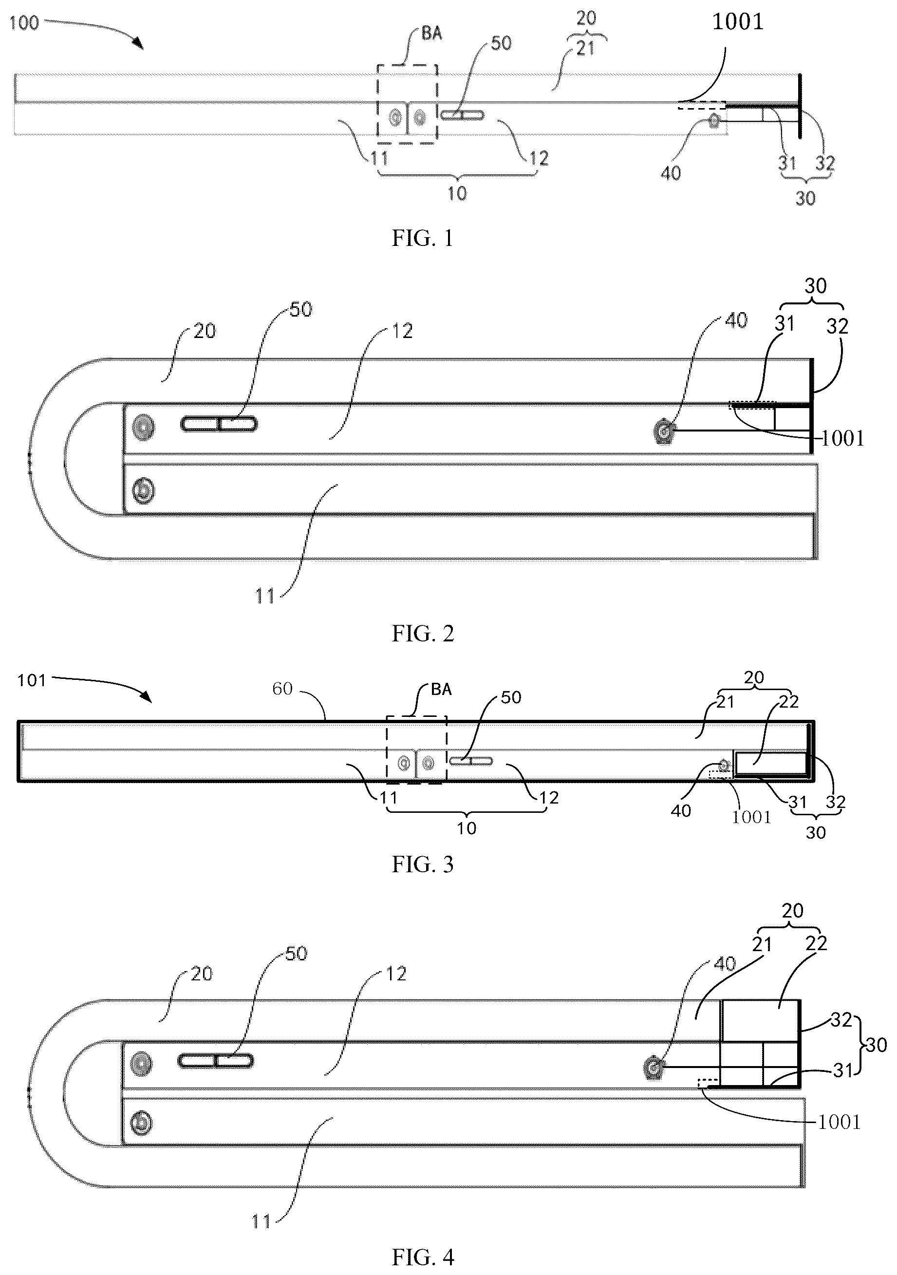 Patent US12333973 — Flexible display module and electronic device — Figure 1