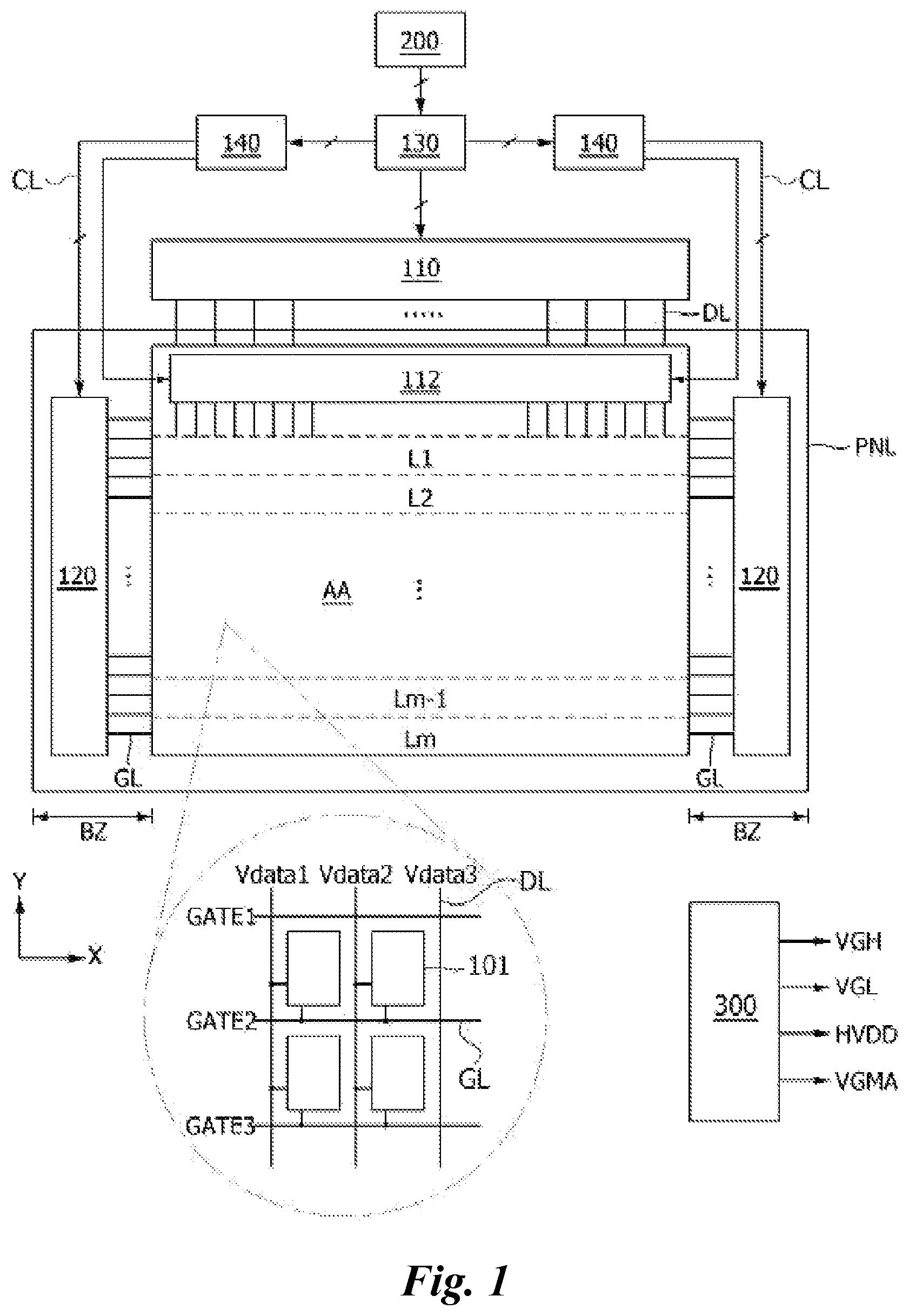 Patent US12333993 — Clock generator and display device including the same — Figure 1
