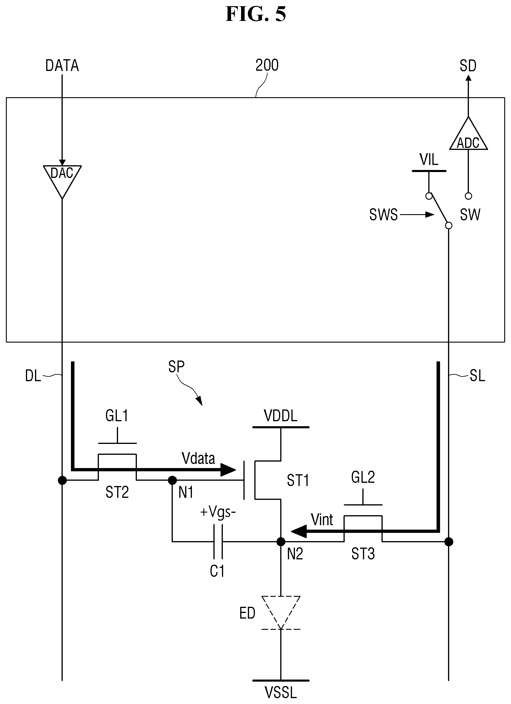 Patent US12333997 Figure 5 – Display device