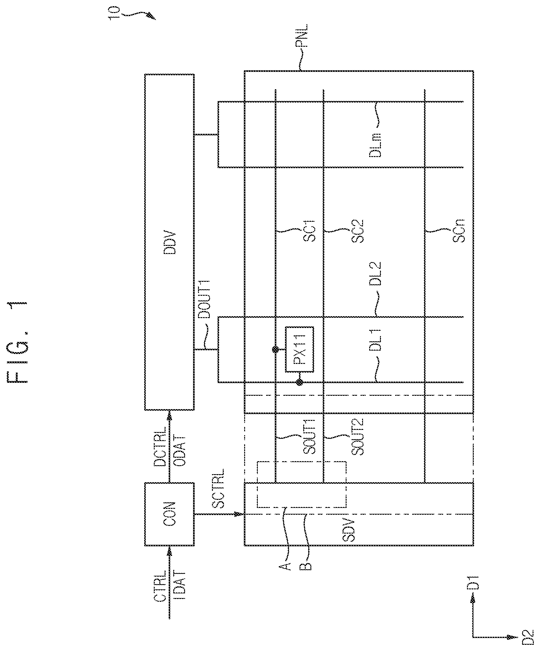 Patent US12333998 — Display device — Figure 1