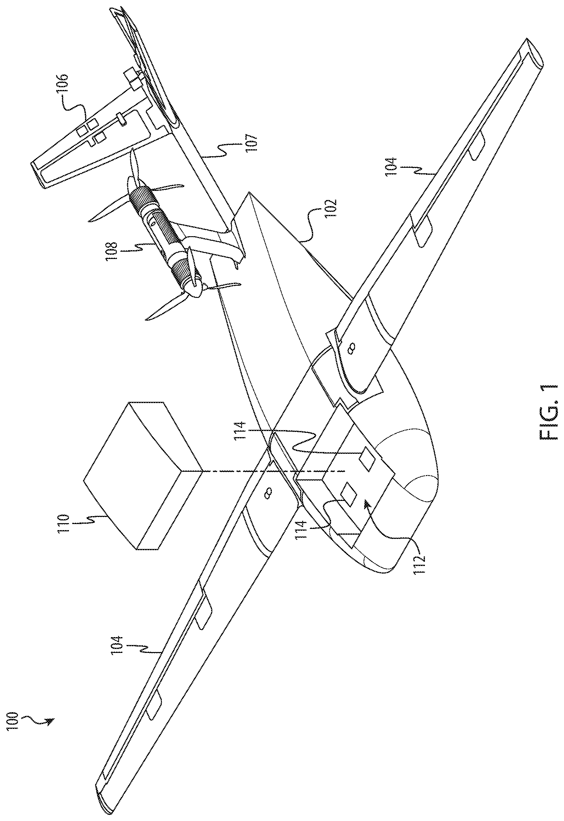 Patent US12338011 — System and method for preconditioning batteries of unmanned aerial vehicles — Figure 1