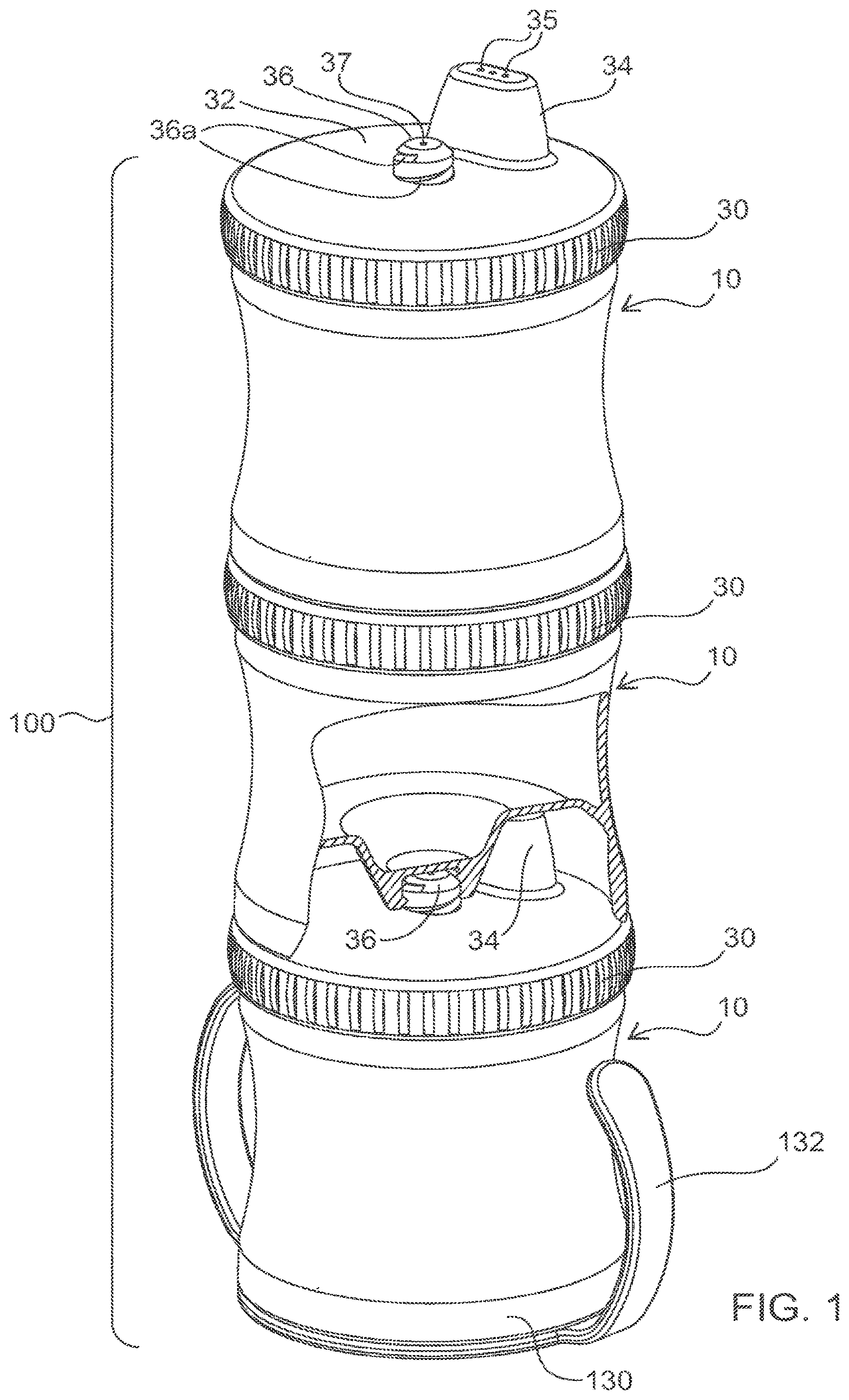 Patent US12338031 — Stackable cup — Figure 1