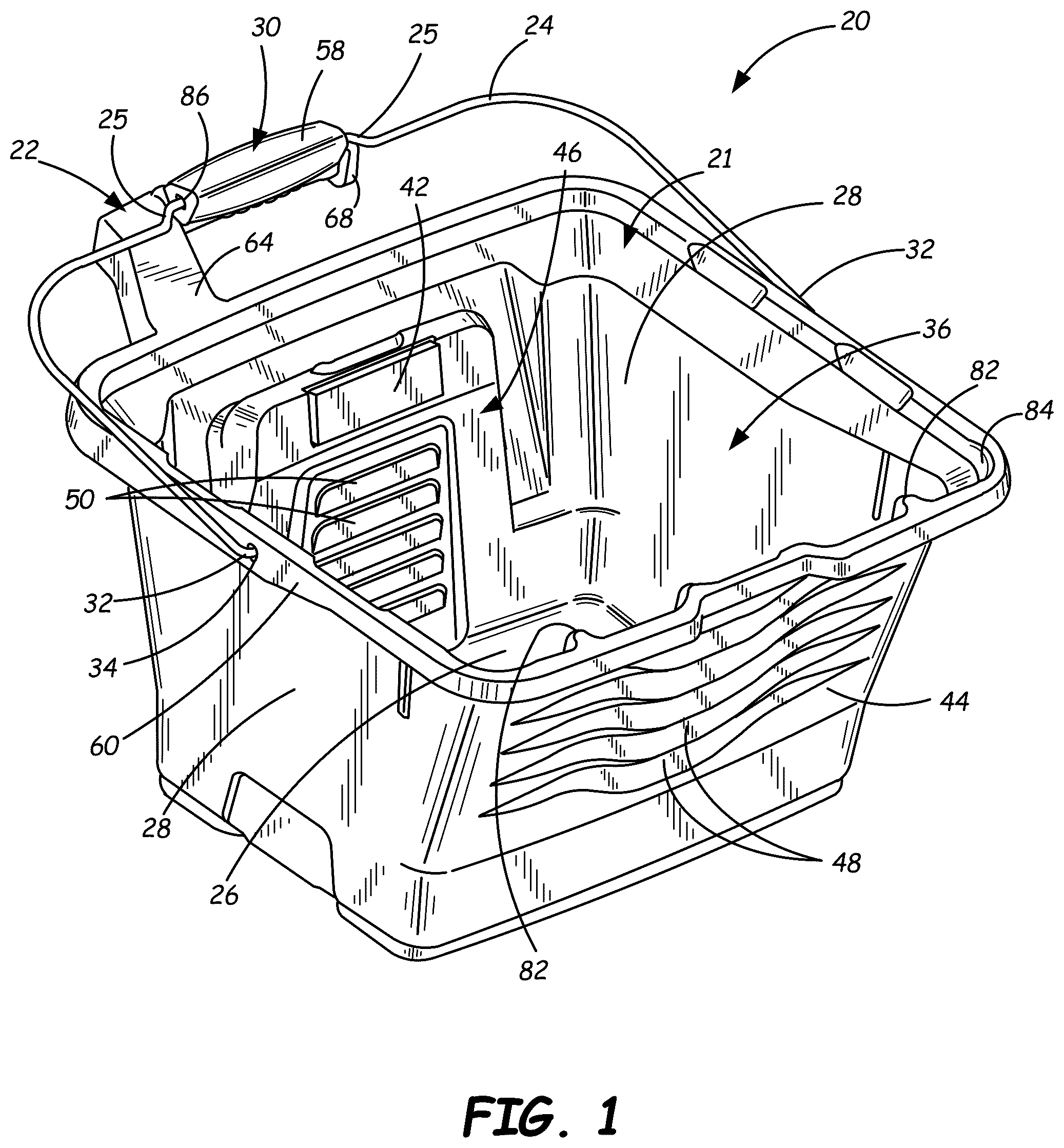 Patent US12338033 — Vessel with composite handle — Figure 1