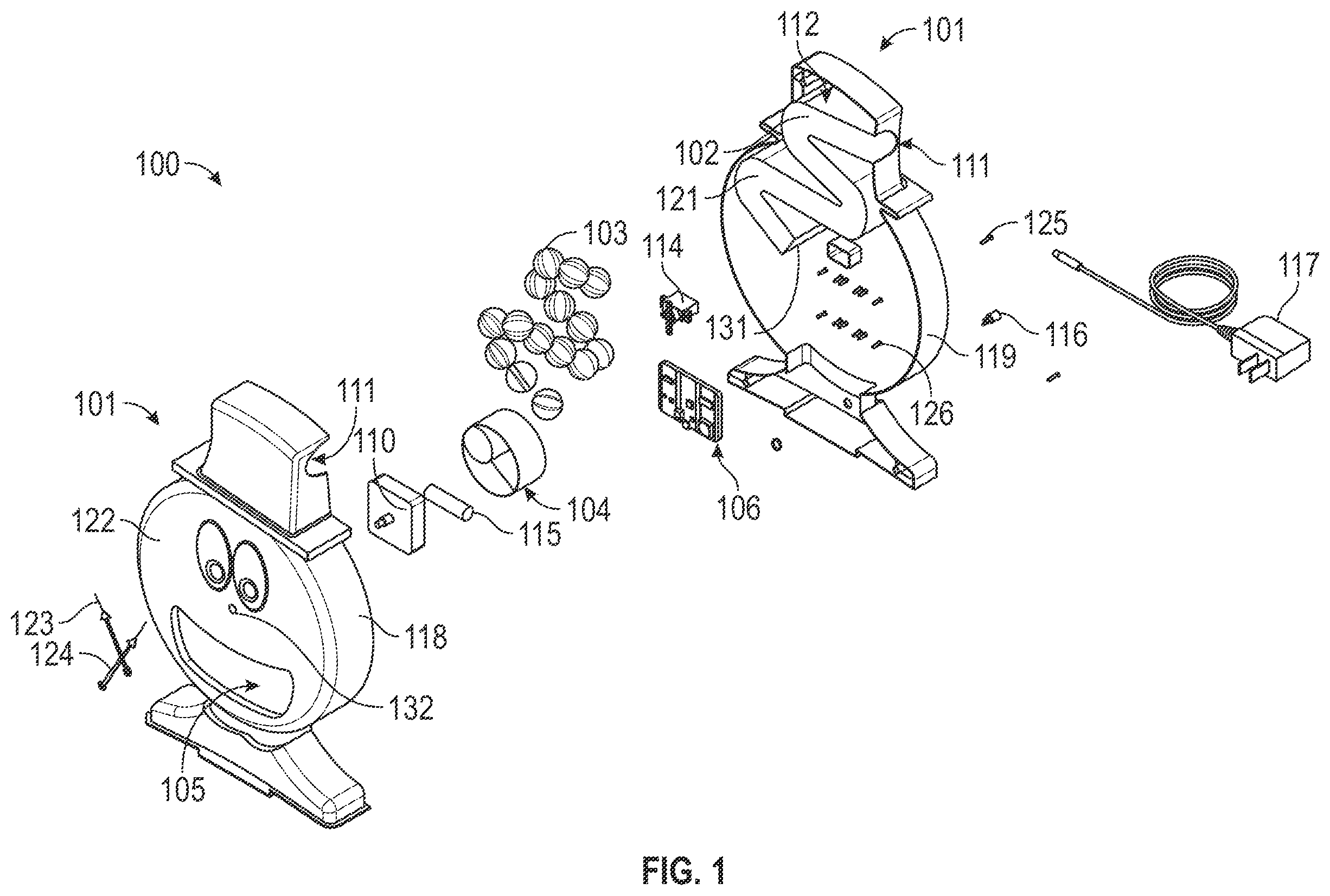 Patent US12338057 — Product dispensing clock — Figure 1