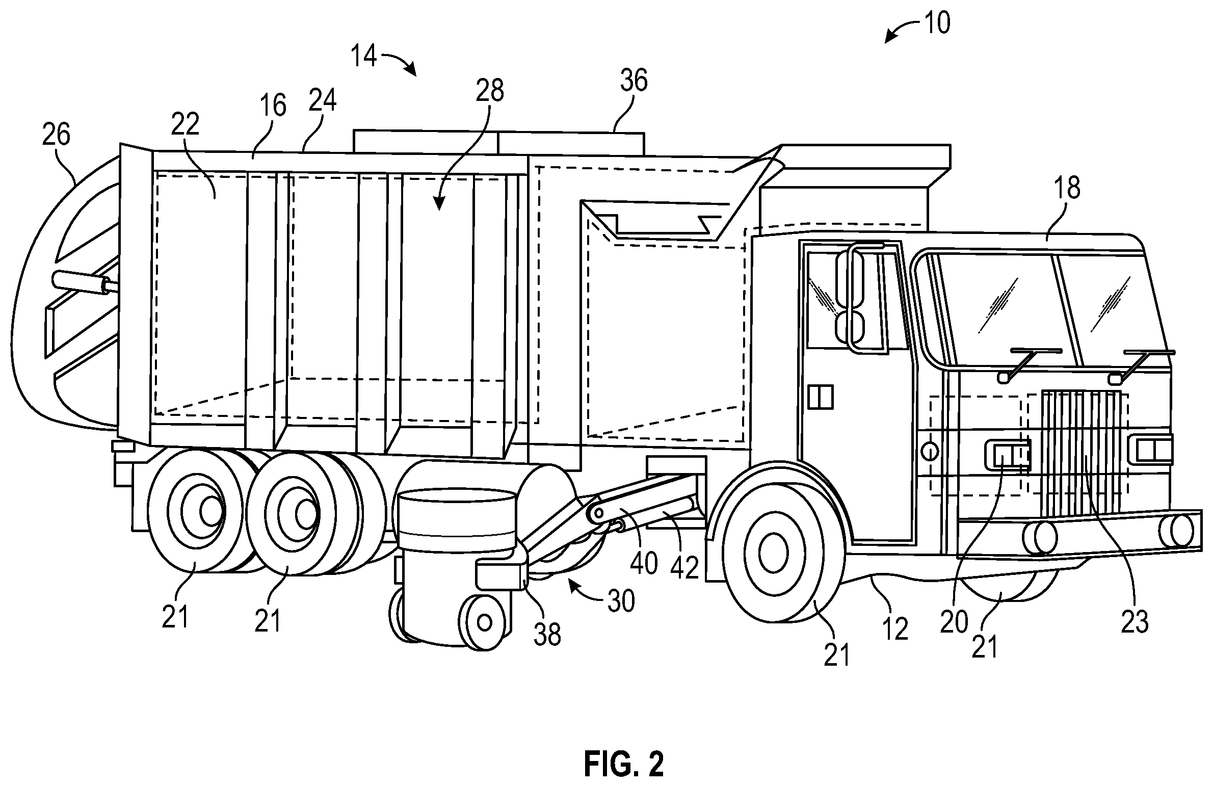 Patent US12338067 Figure 2 – System and method for electronic power take-off controls