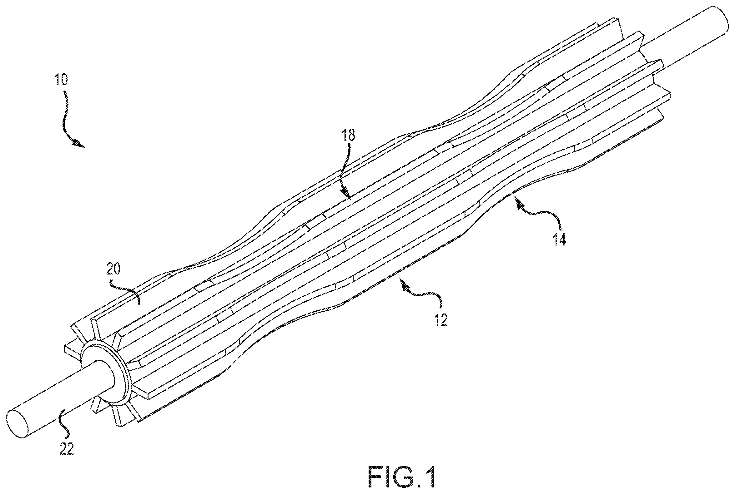 Patent US12338075 — Self-aligning belt pulley — Figure 1