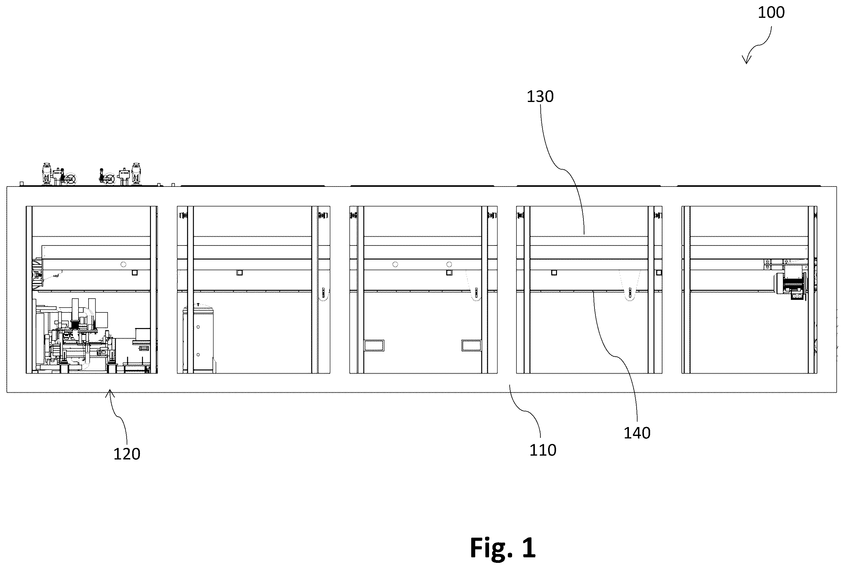 Patent US12338077 — Multipurpose conveyor system — Figure 1
