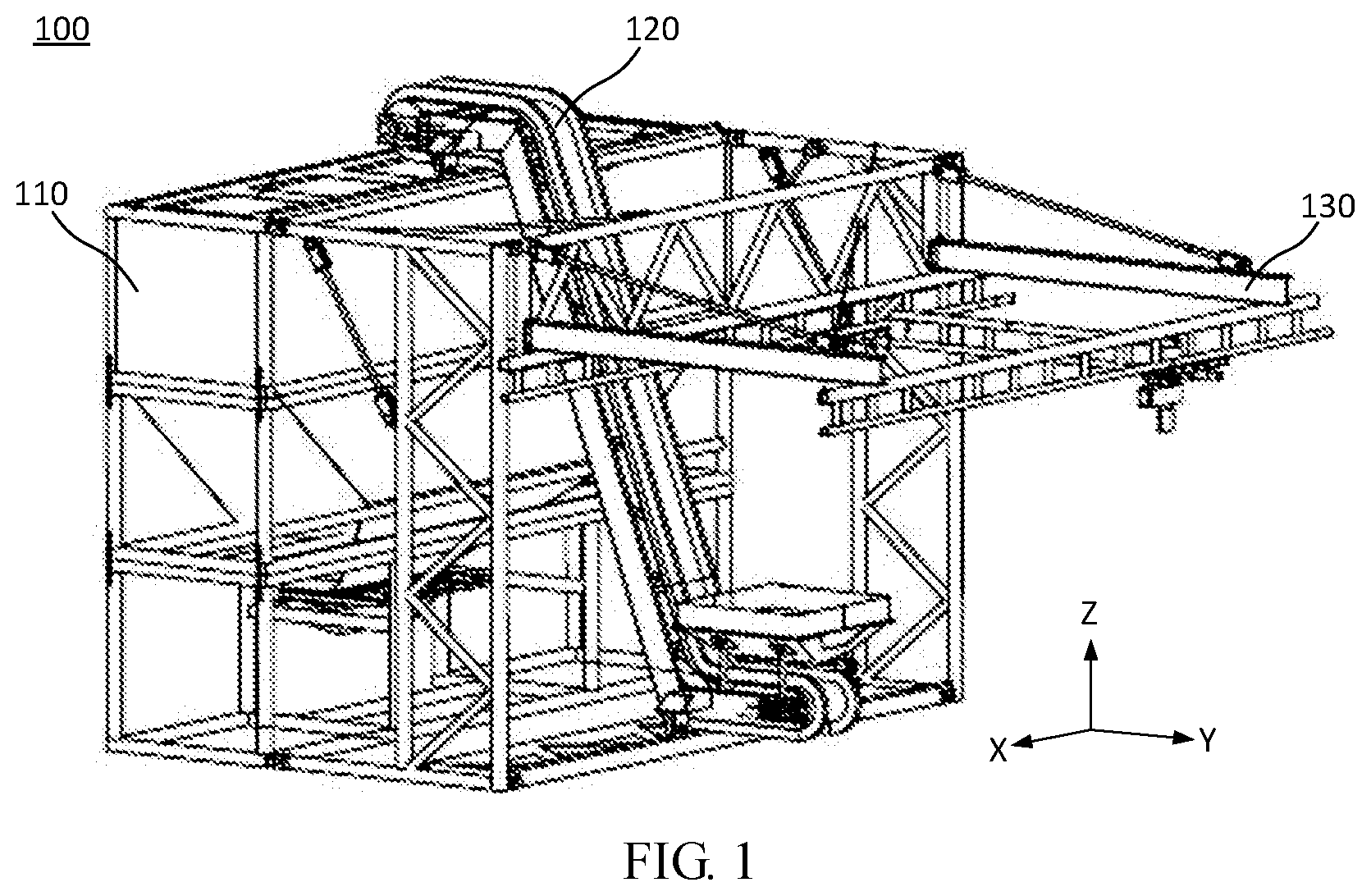Patent US12338085 — Sand storage and conveying apparatus — Figure 1