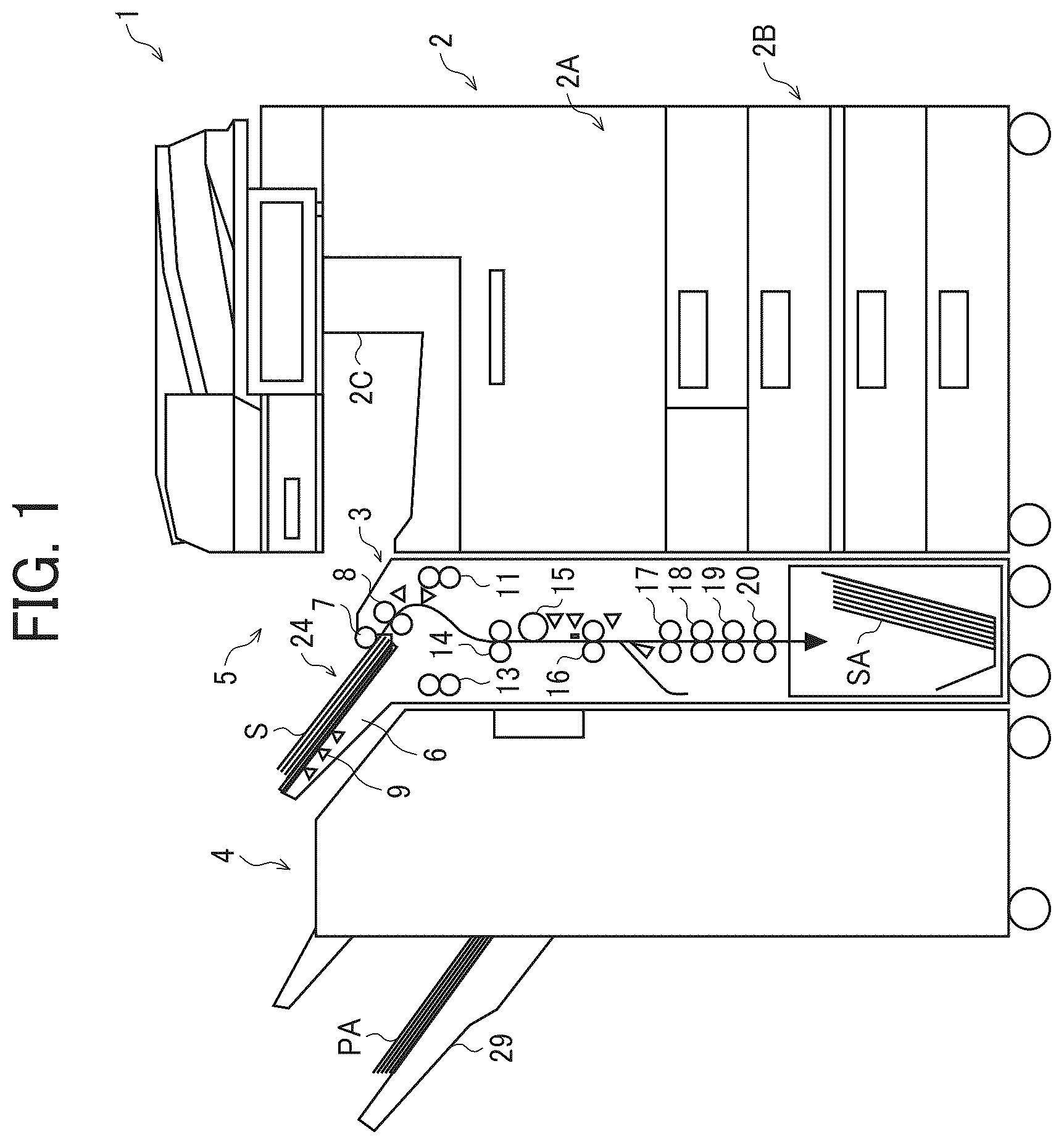 Patent US12338089 — Sheet feeder, laminator, image forming apparatus, and image forming system — Figure 1