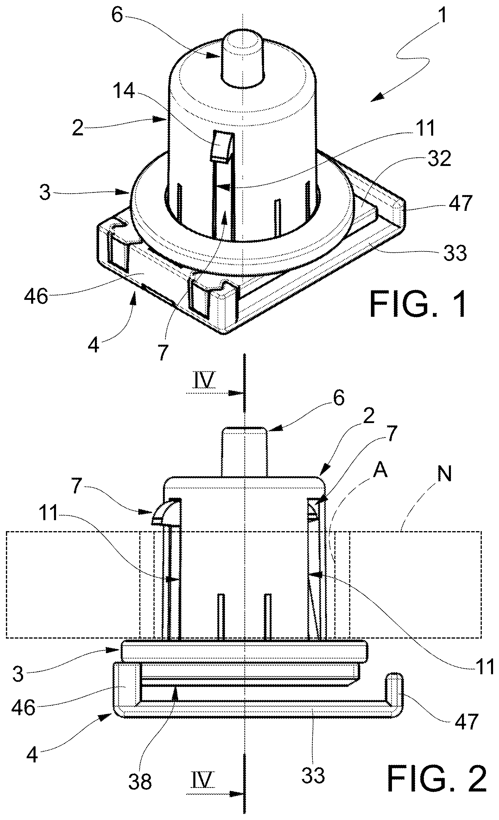Patent US12338090 — Support for adhesive tape — Figure 1