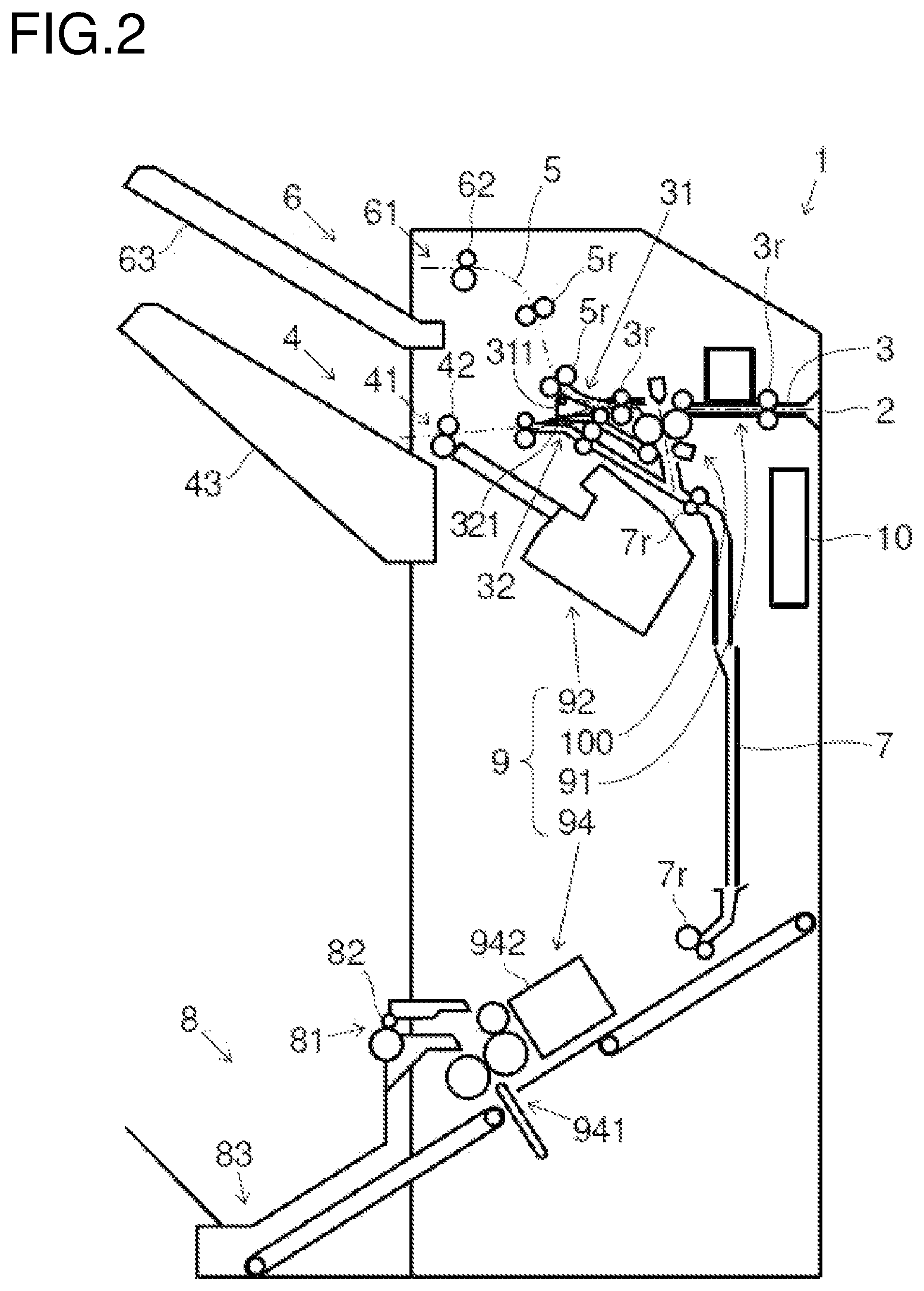 Patent US12338096 Figure 2 – Sheet post-processing apparatus and image forming system including the apparatus