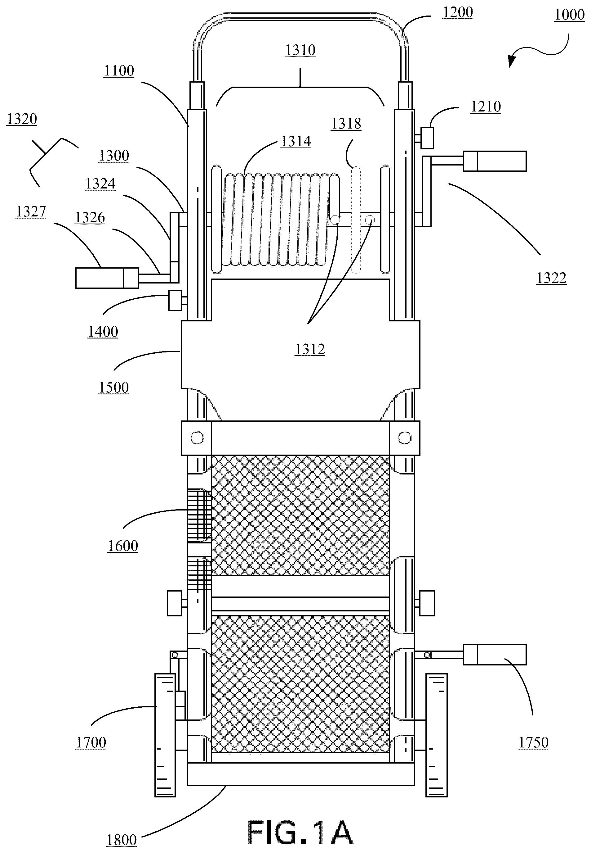 Patent US12338097 — Configurable cable dolly and telecommunications equipment pulleys and methods for using same — Figure 1