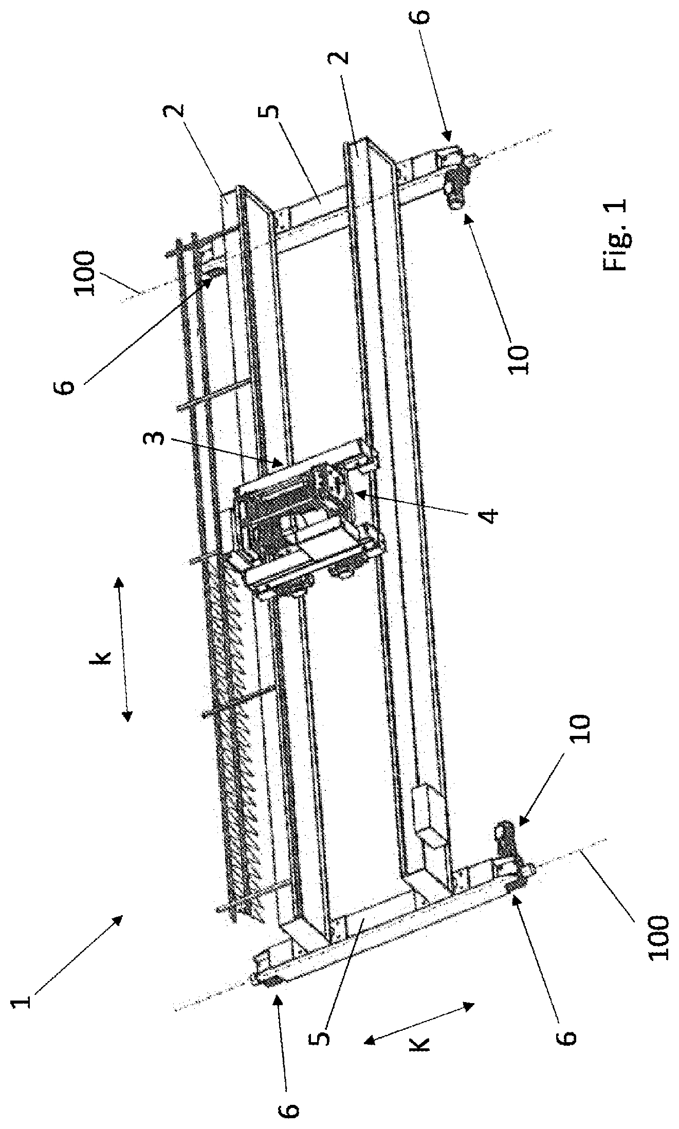 Patent US12338107 Figure 1 – Wheel block, in particular for a travelling crane