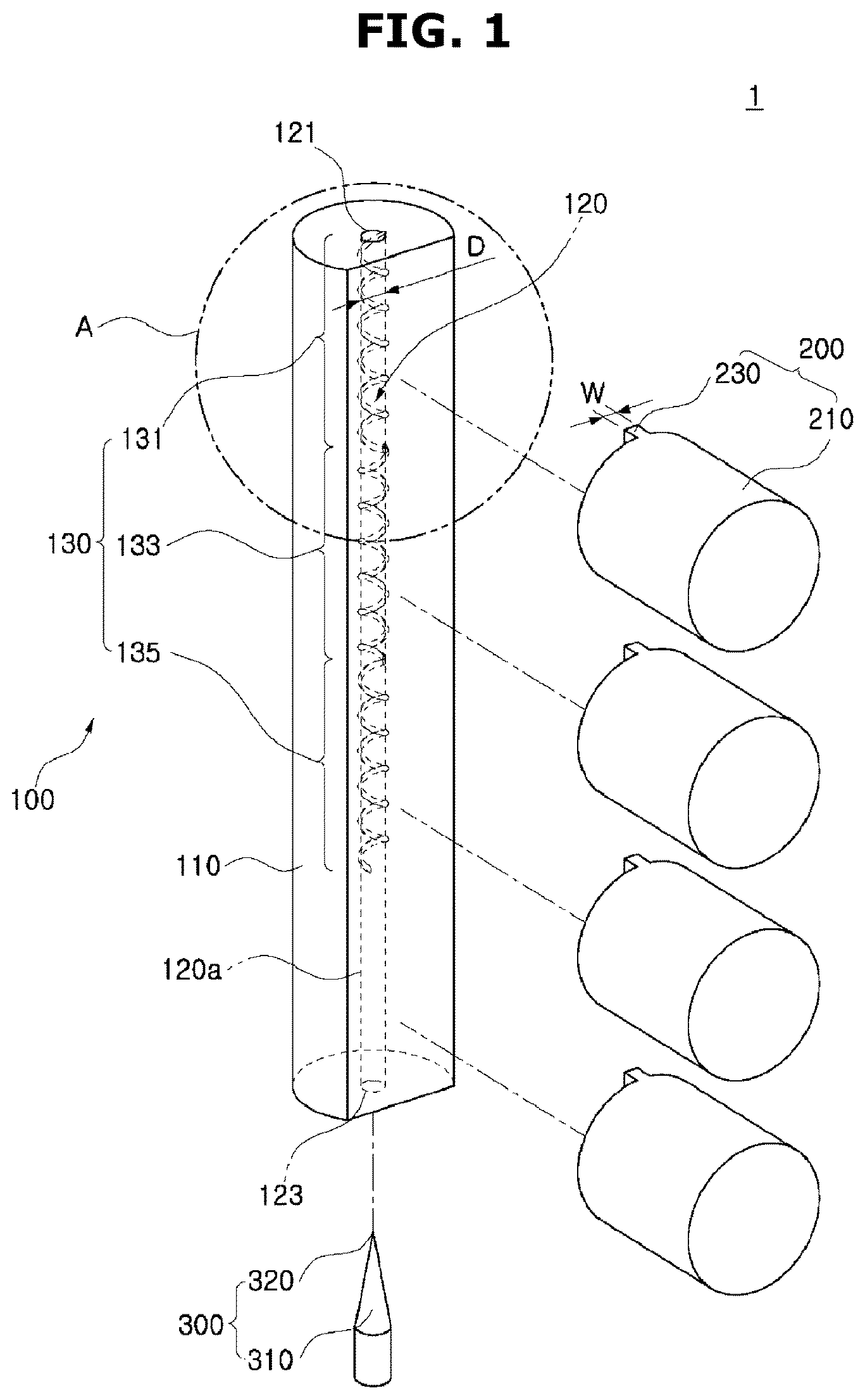 Patent US12338126 — Apparatus for dispersing carbon nanotubes — Figure 1