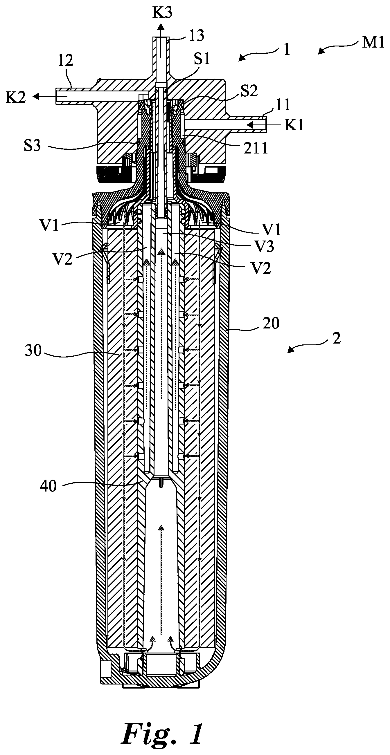 Patent US12338142 — Filter element and filter having the filter element — Figure 1