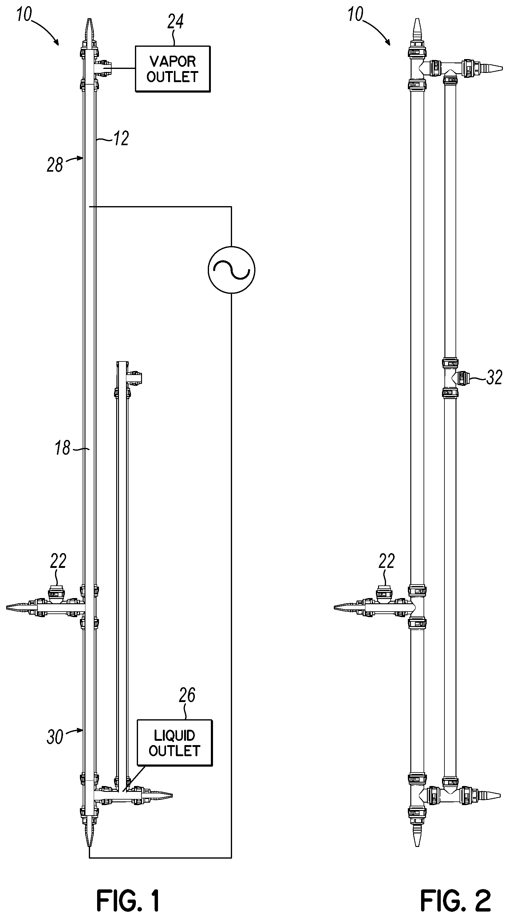 Patent US12338144 — Decontamination of fluids via joule-heating — Figure 1