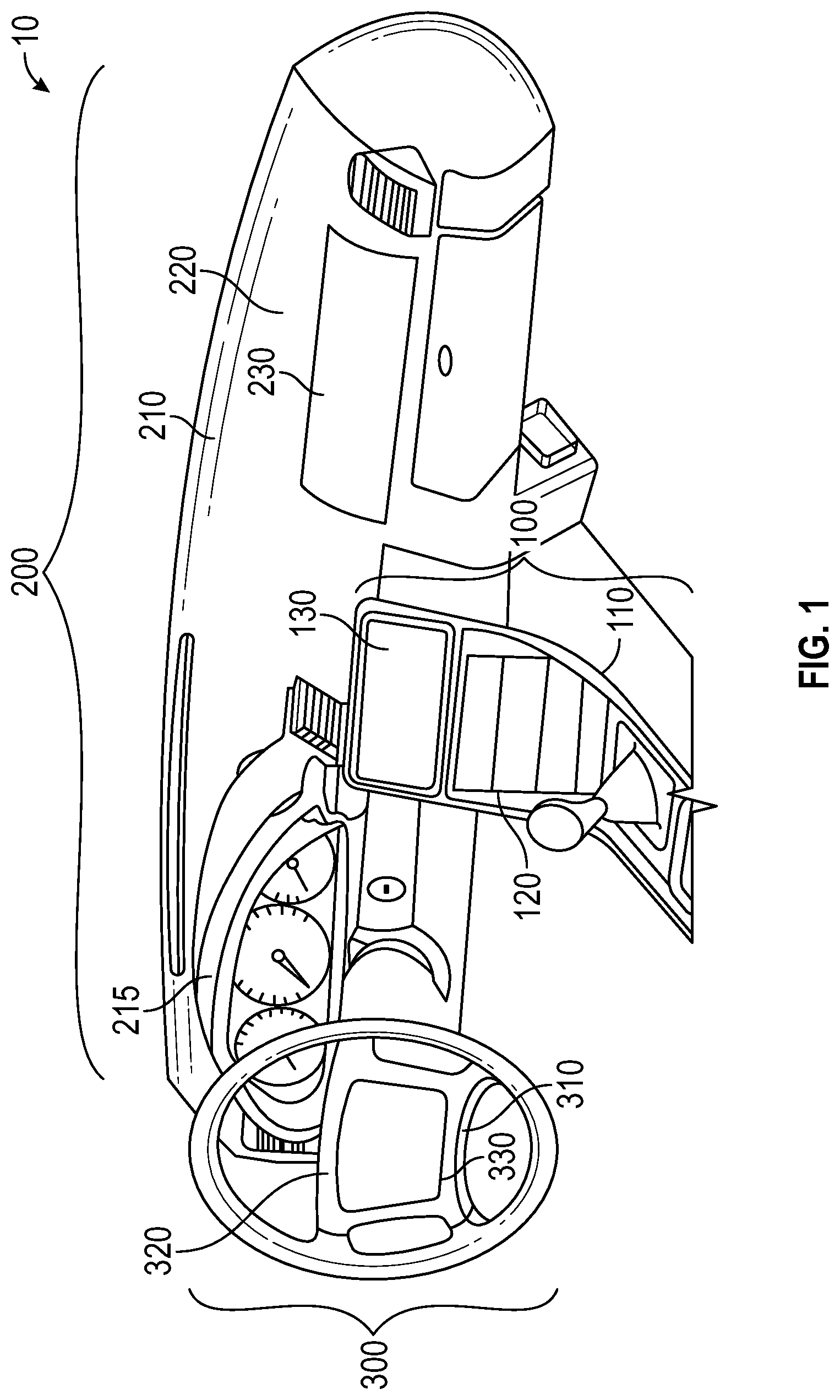 Patent US12338158 — Apparatuses, systems and methods for cold forming glass — Figure 1