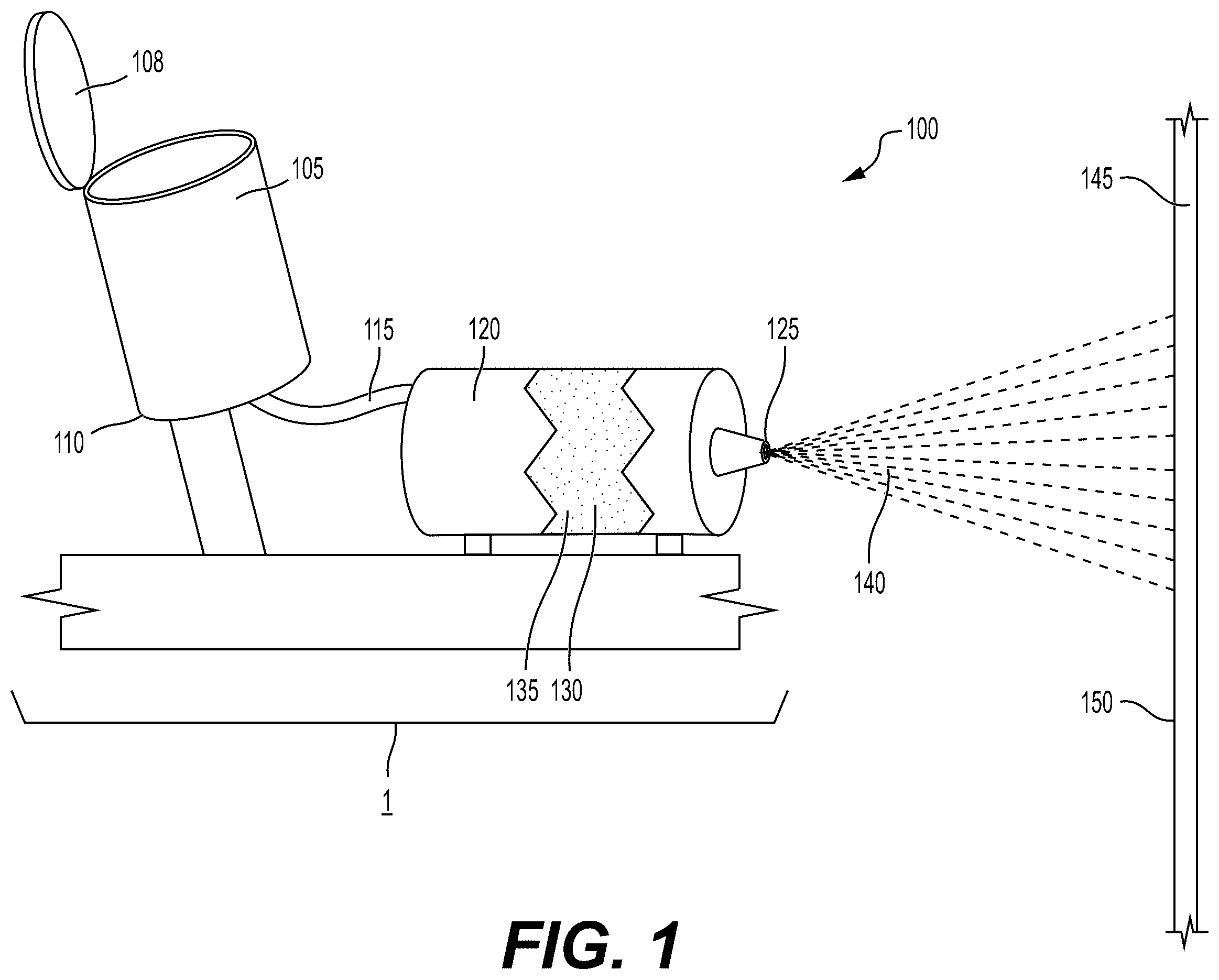 Patent US12338185 — Systems and methods for plasma spray fabrication of textured ceramics — Figure 1
