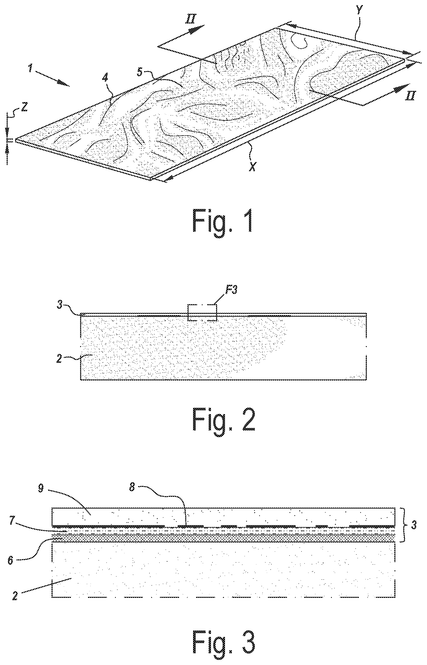 Patent US12338188 — Method for manufacturing a decorative element comprising an engineered stone and a decorative element comprising an engineered stone — Figure 1