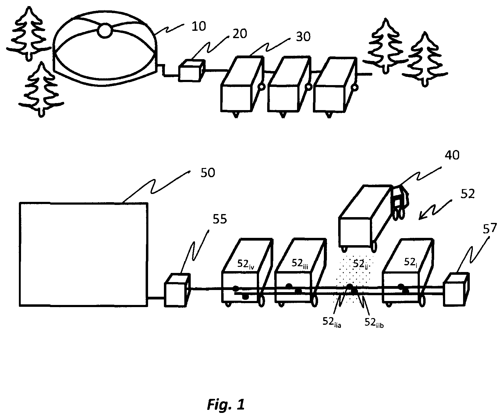 Patent US12338406 — Method and system for producing a fuel from biogas — Figure 1