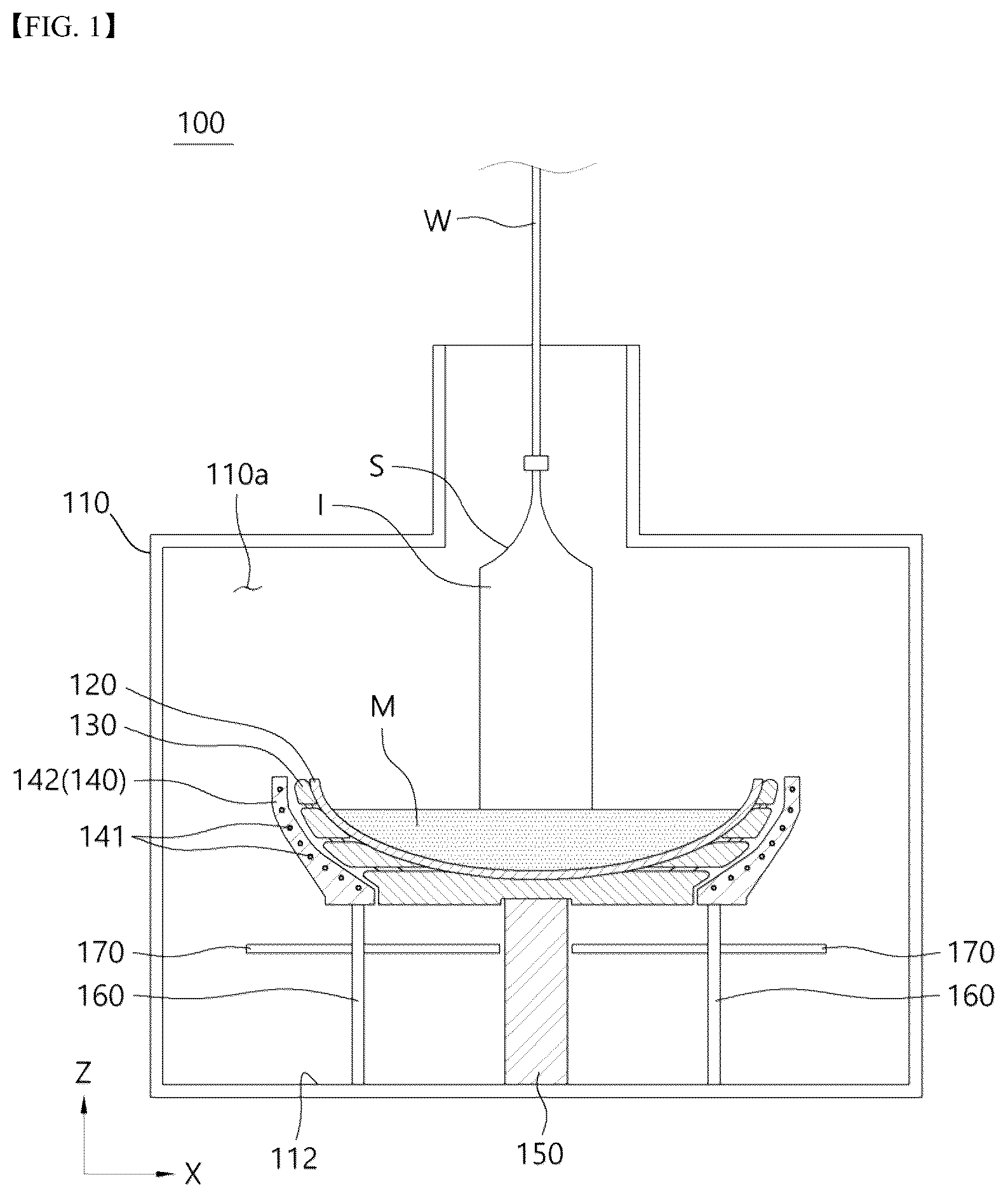 Patent US12338542 — Ingot growing apparatus — Figure 1