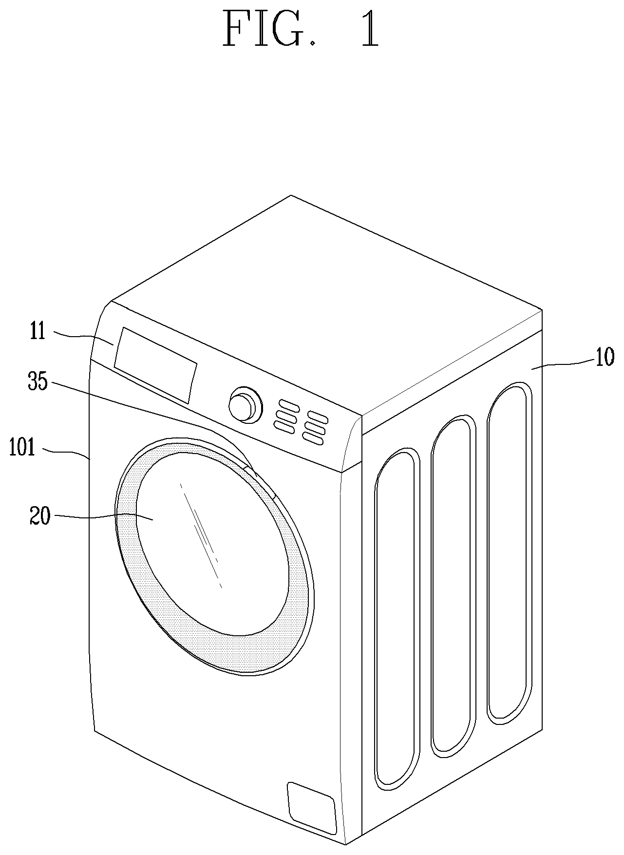 Patent US12338568 — Clothes processing apparatus — Figure 1