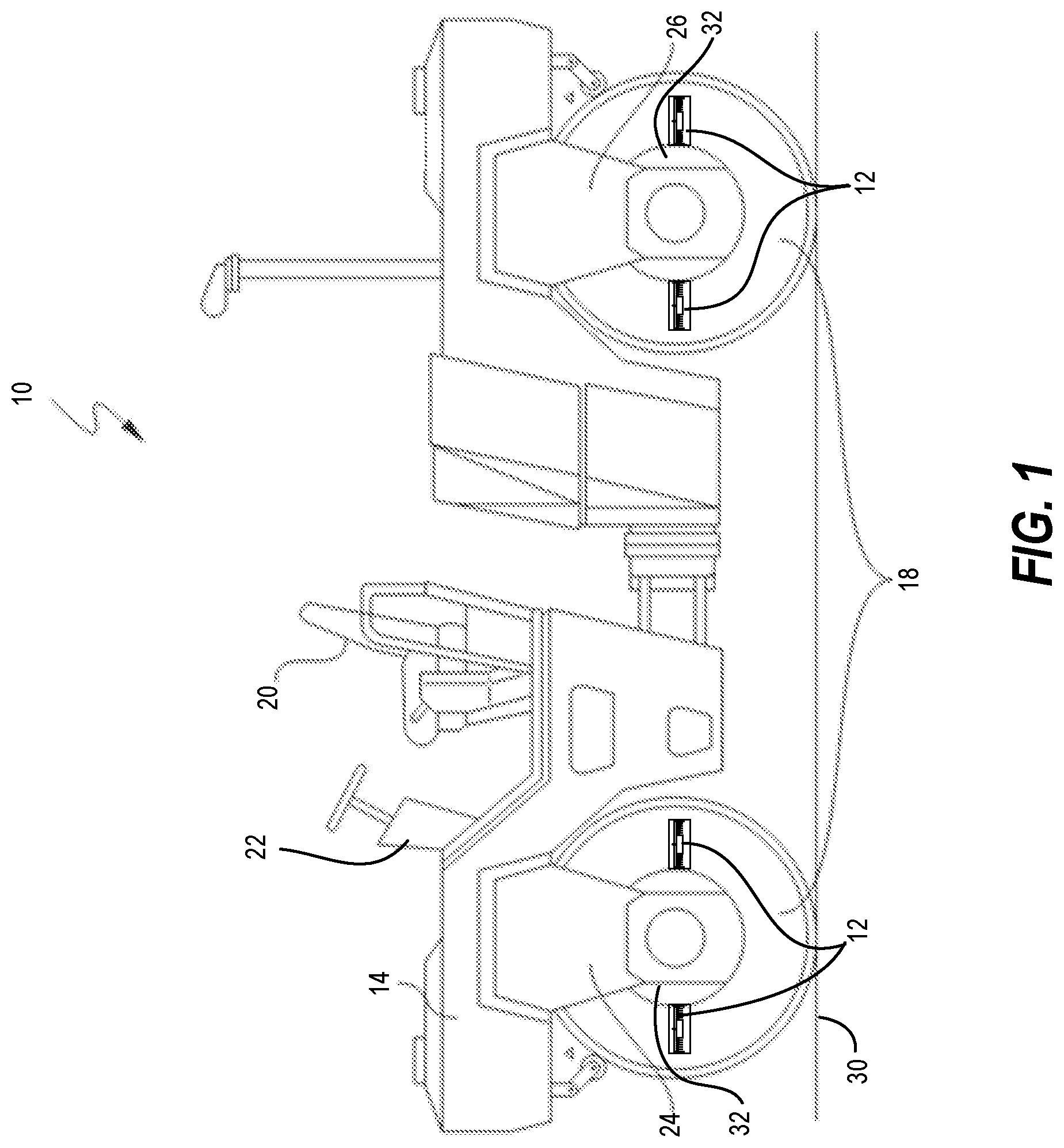 Patent US12338585 — Converting vibration energy to electrical energy in a vibratory compaction machine — Figure 1