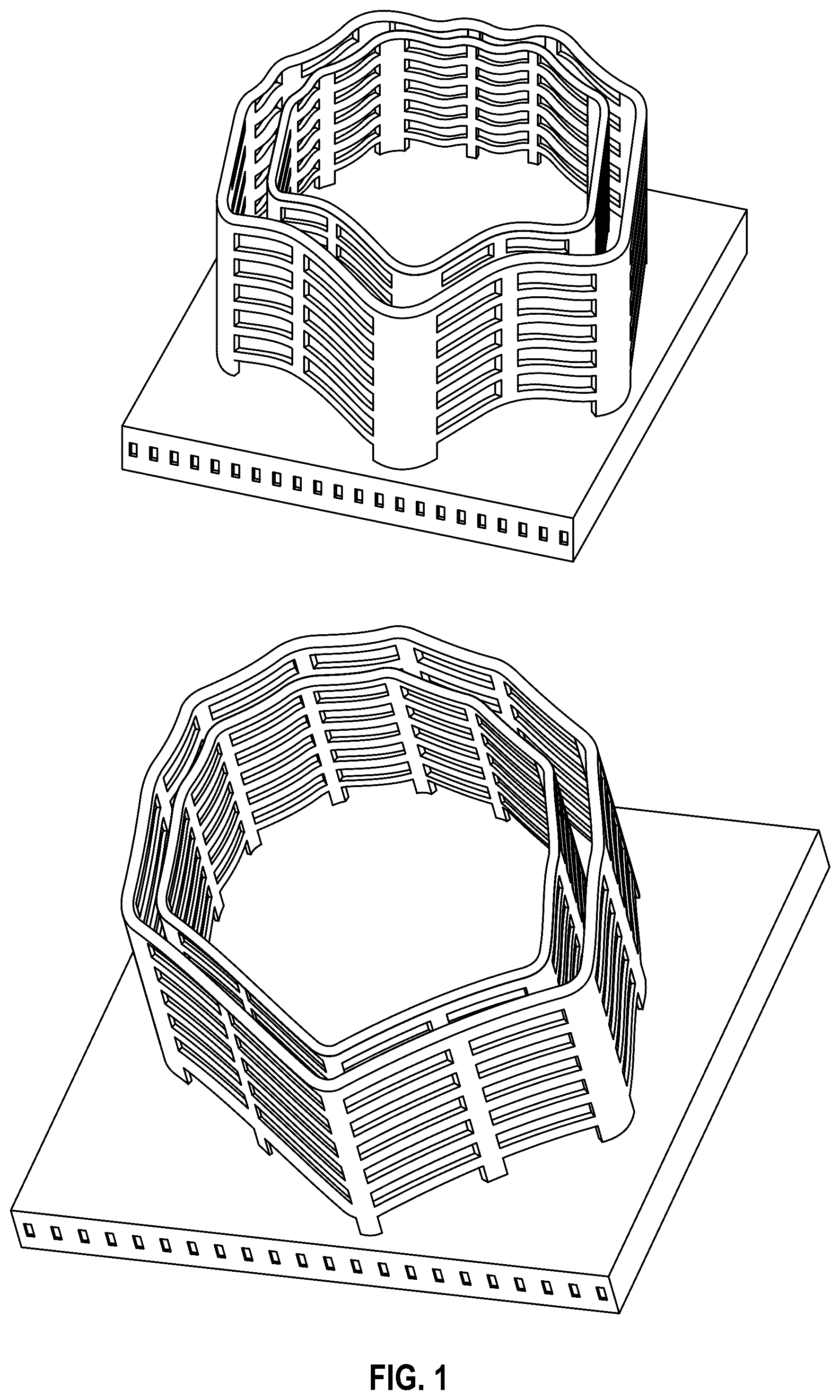 Patent US12338588 — Phase transforming cellular matrix (PXCM) based tile design for a lightweight runway mat — Figure 1