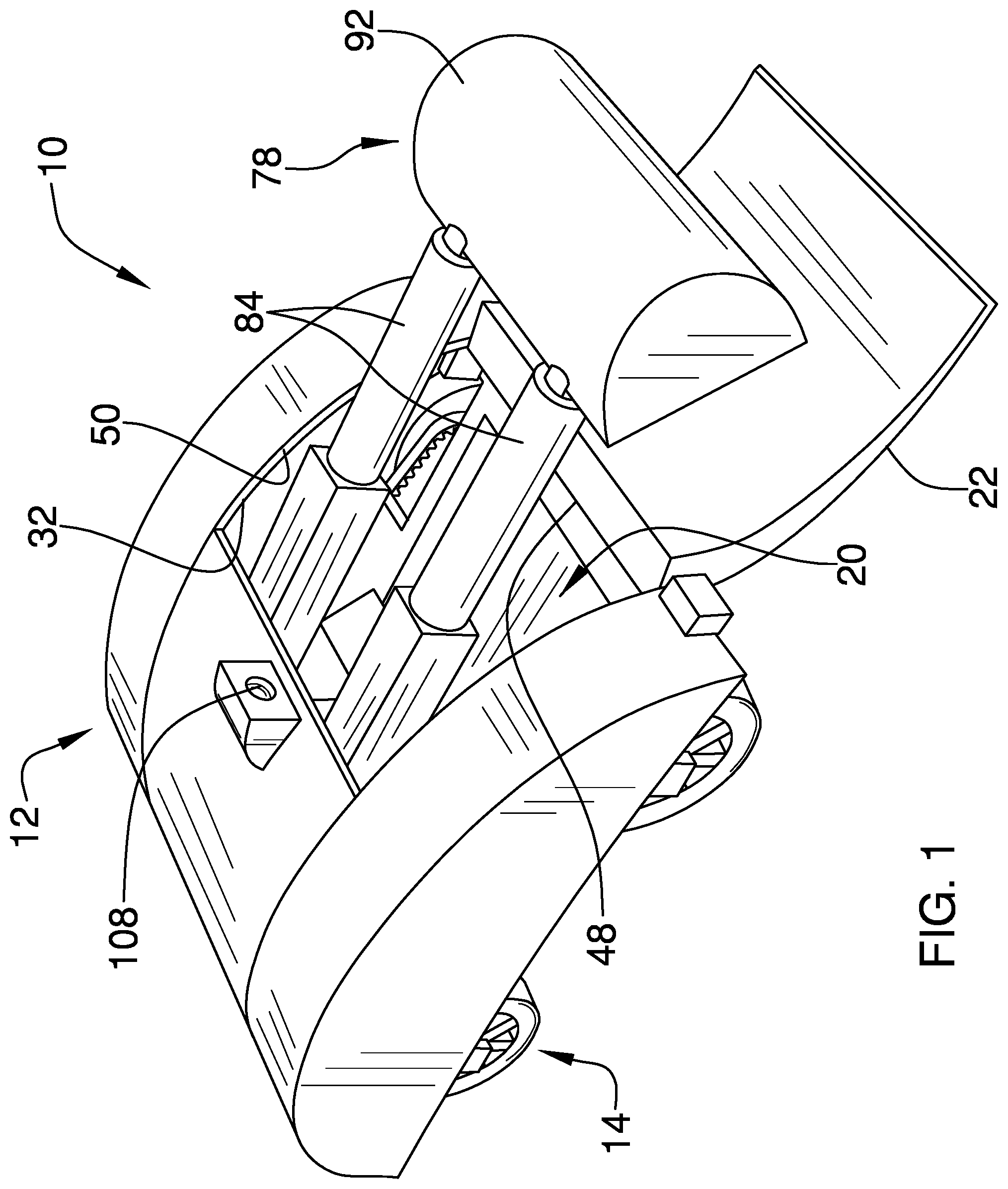 Patent US12338592 — Animal feces collection assembly — Figure 1