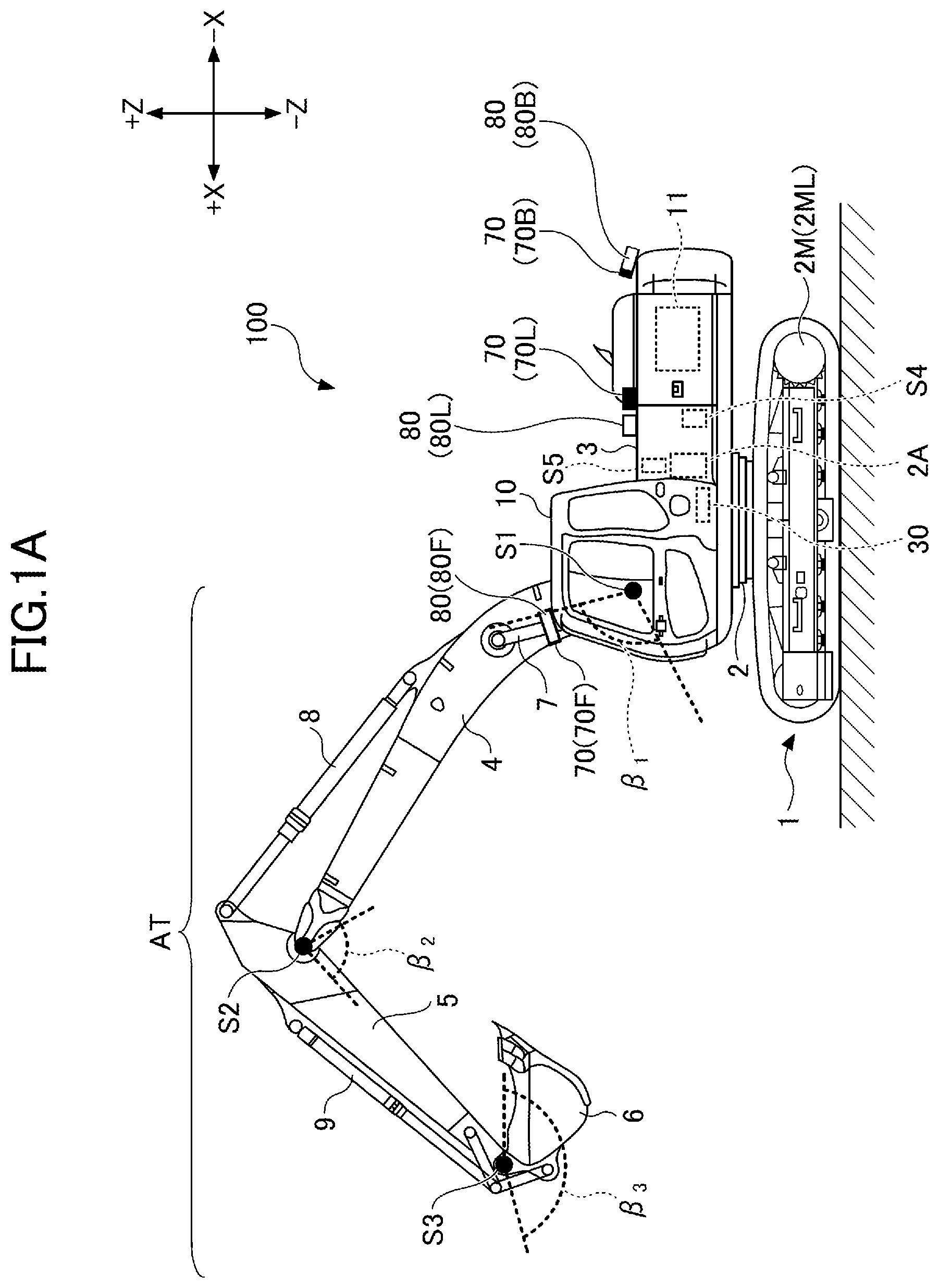 Patent US12338601 Figure 1 – Shovel