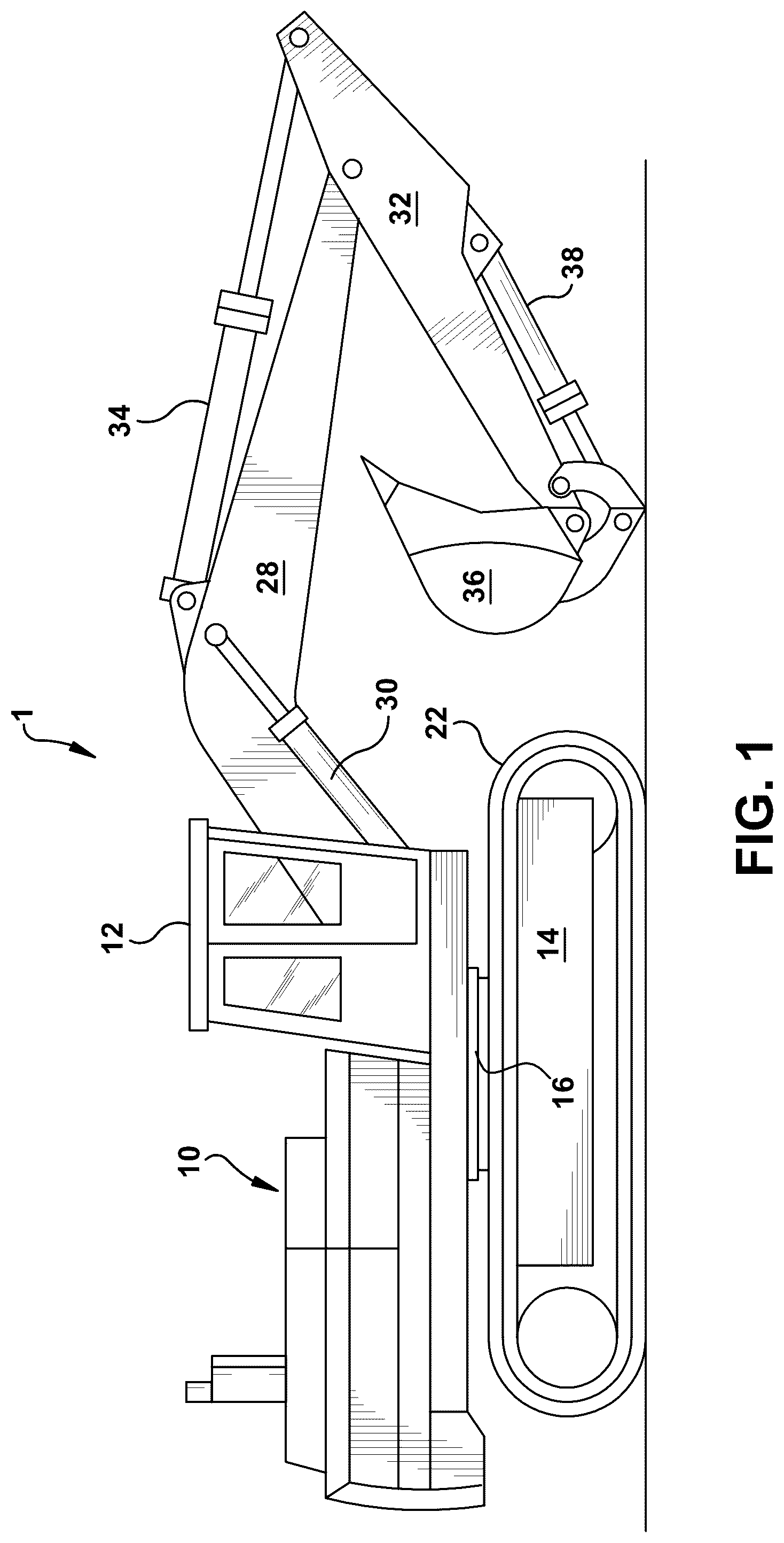 Patent US12338604 — Inertial load dampening hydraulic system with persistent oil conditioning — Figure 1