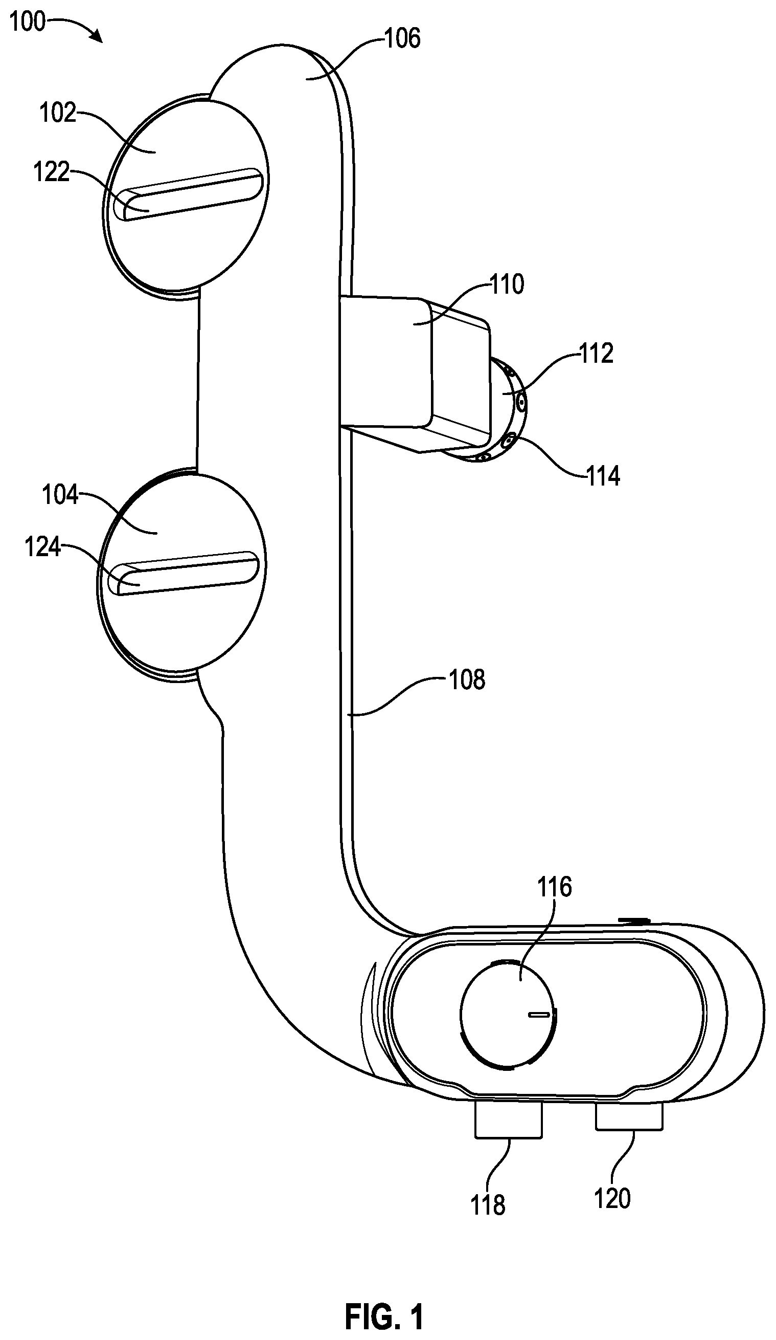 Patent US12338615 Figure 1 – Bidet device