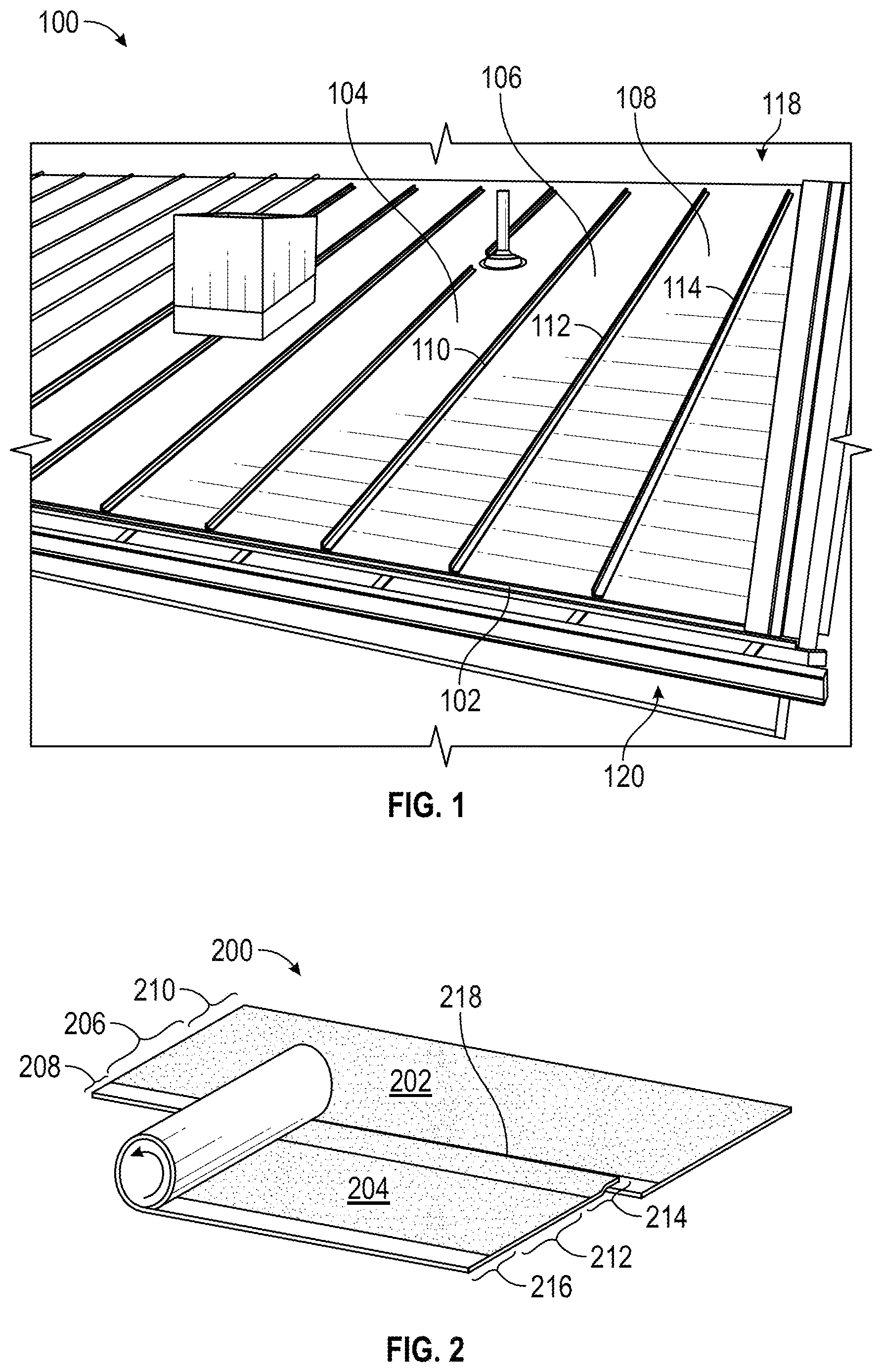 Patent US12338632 — Roofing structures and related methods — Figure 1